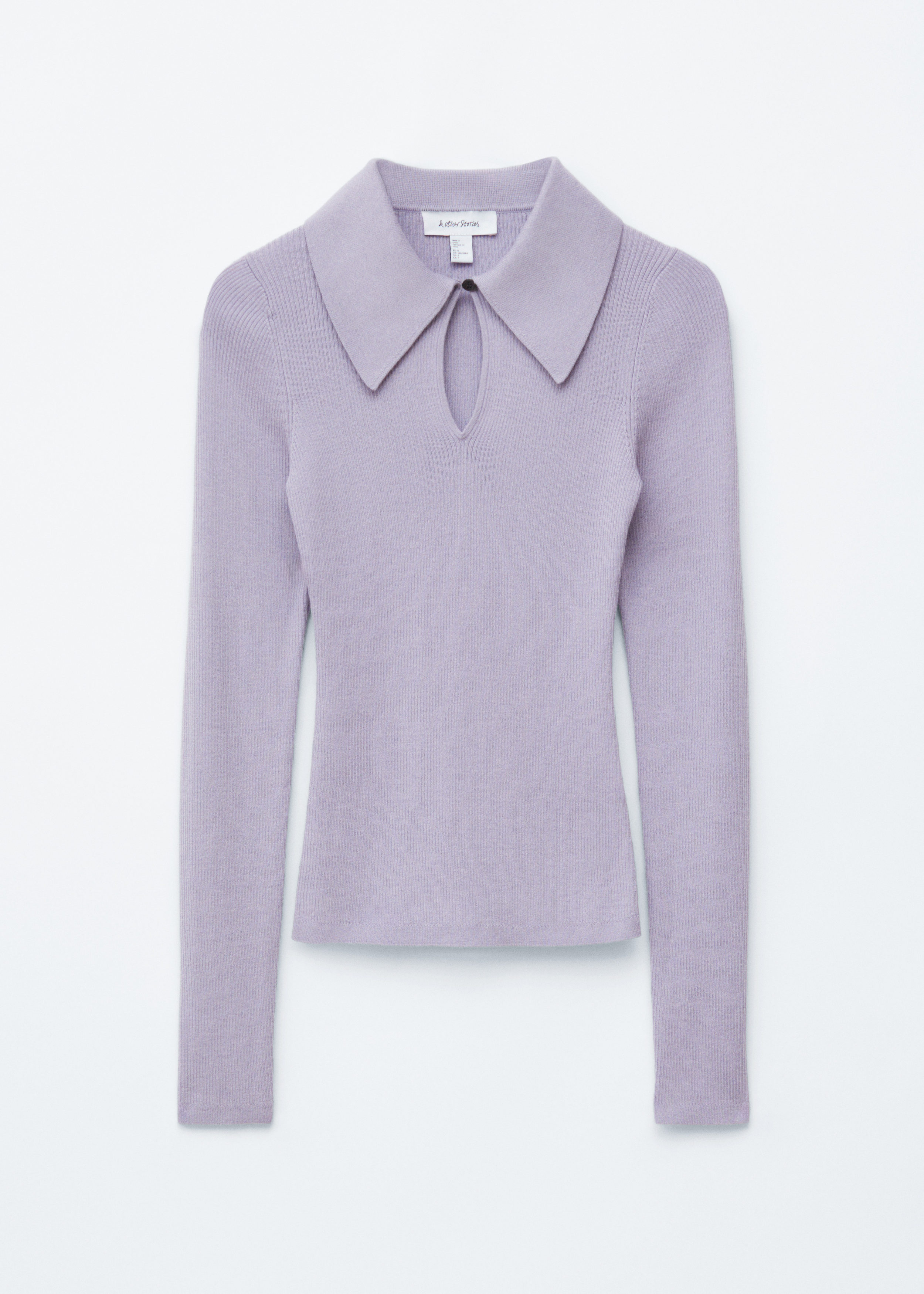 Keyhole Collar Top - Light Purple - & Other Stories US