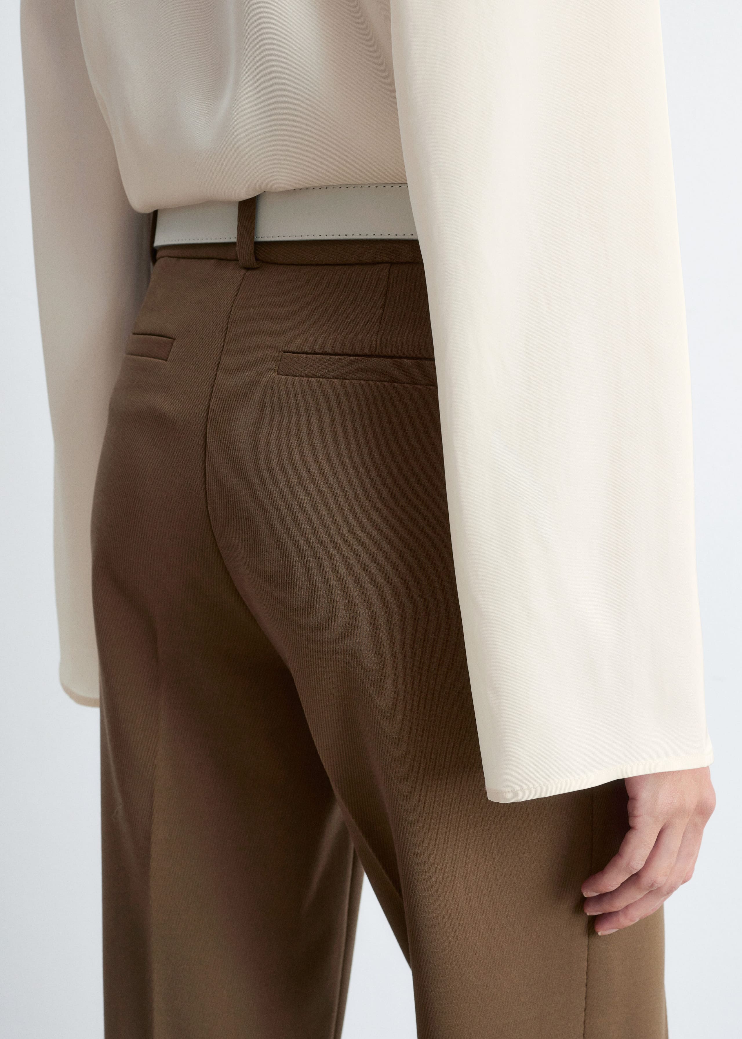 Image of Slim-Leg Press-Crease Trousers