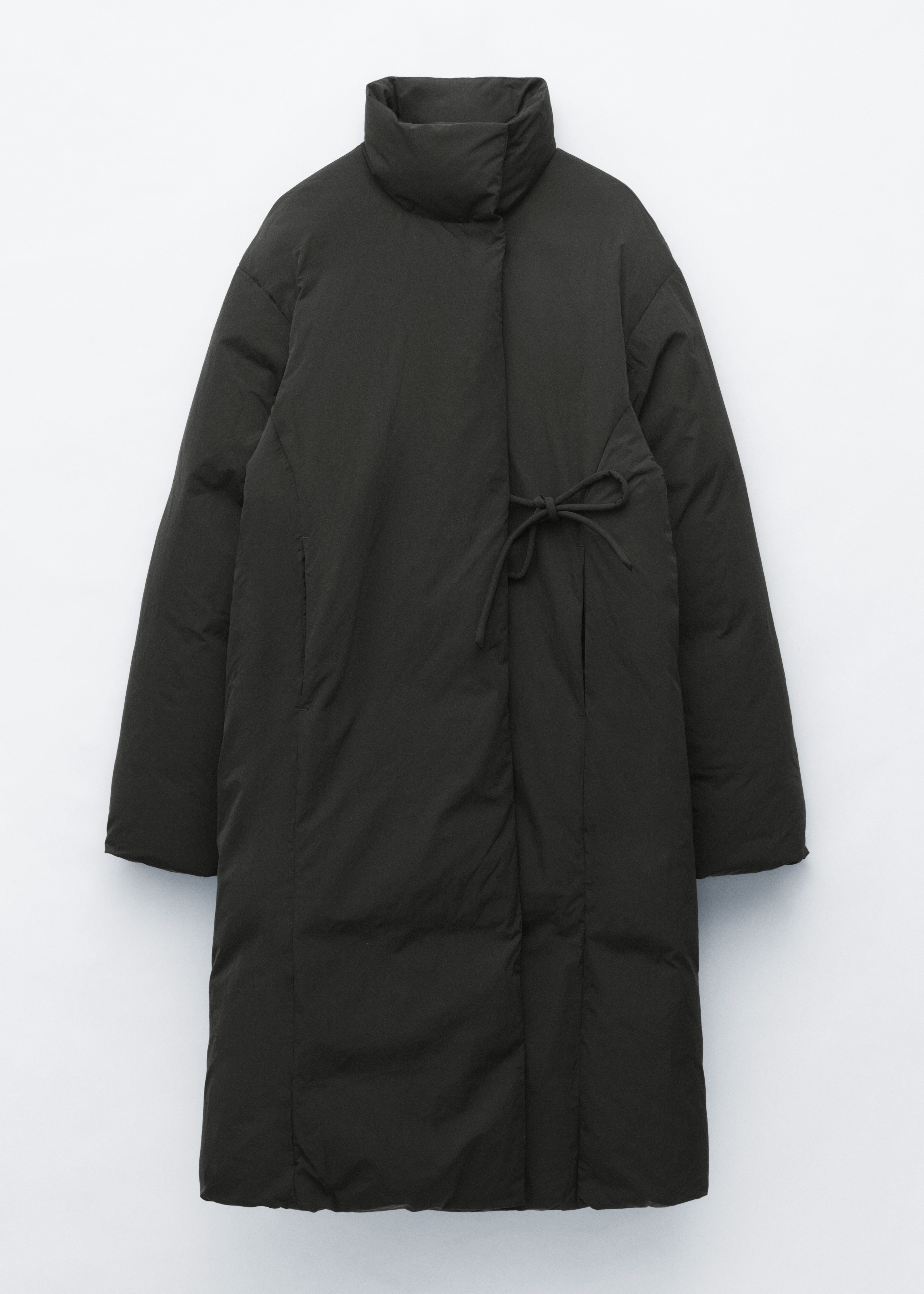 Funnel-Collar Down Coat