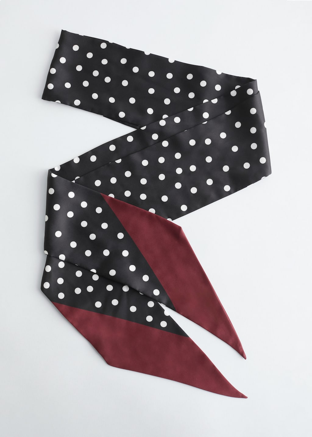 Polka Dot Slim Scarf