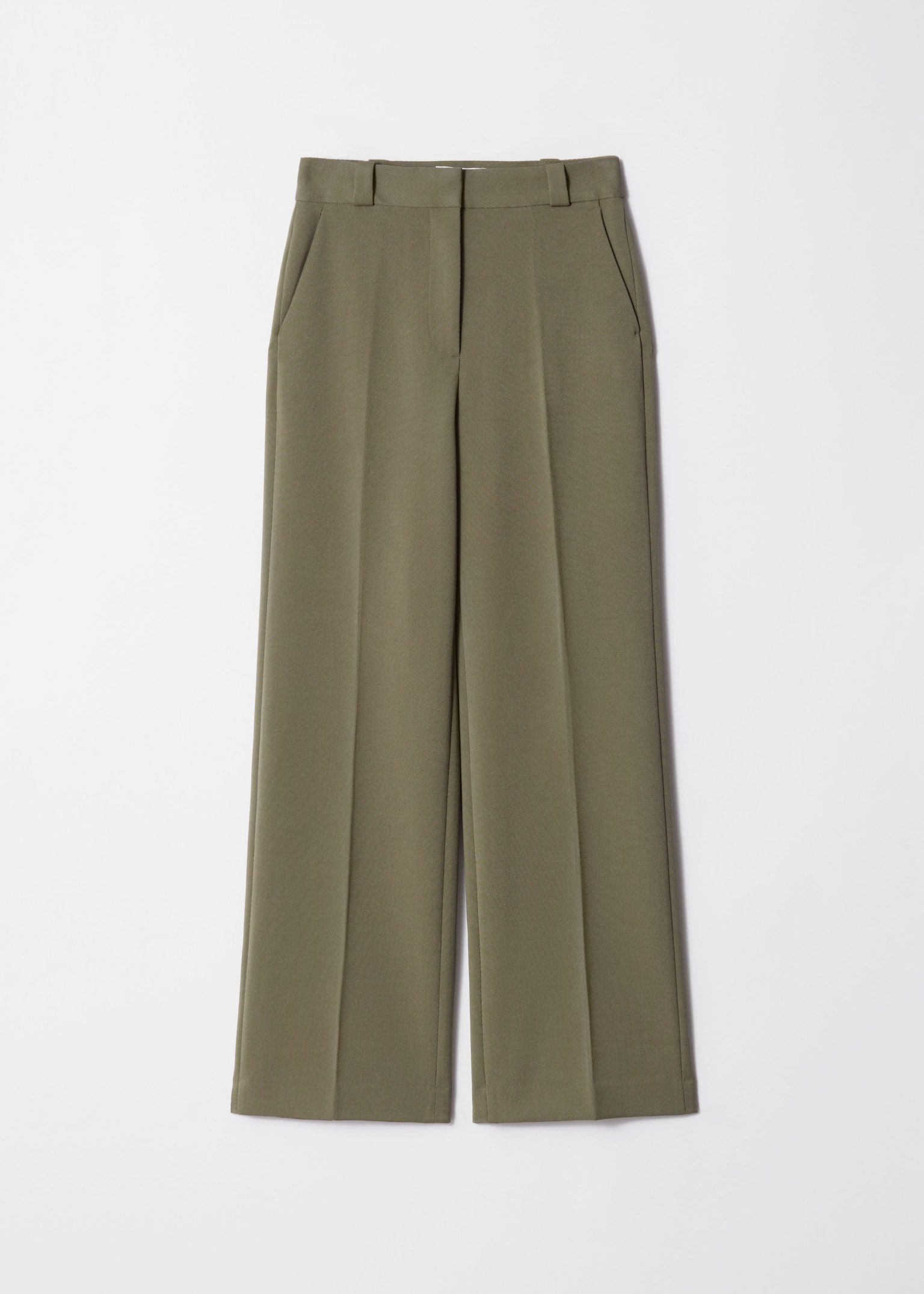 Weite Hose mit Bügelfalten - Khaki/Cremefarben/Dunkelrot/Schwarz/Navyblau/Dunkelbraun/Khaki