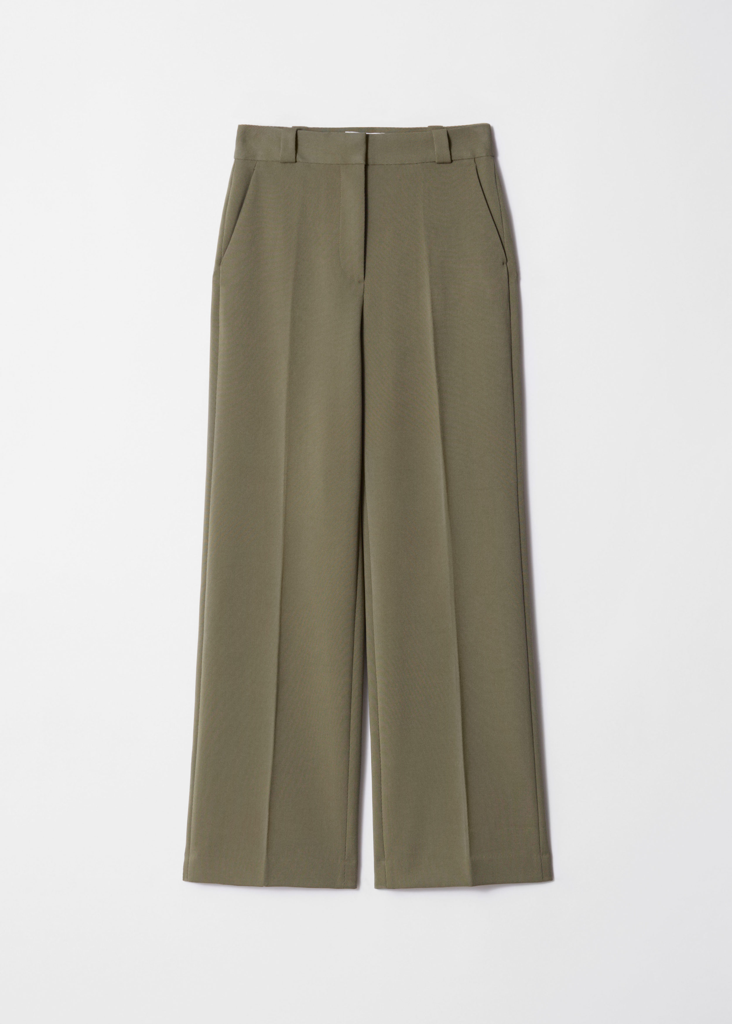 Press-Crease Trousers - Khaki - & Other Stories US