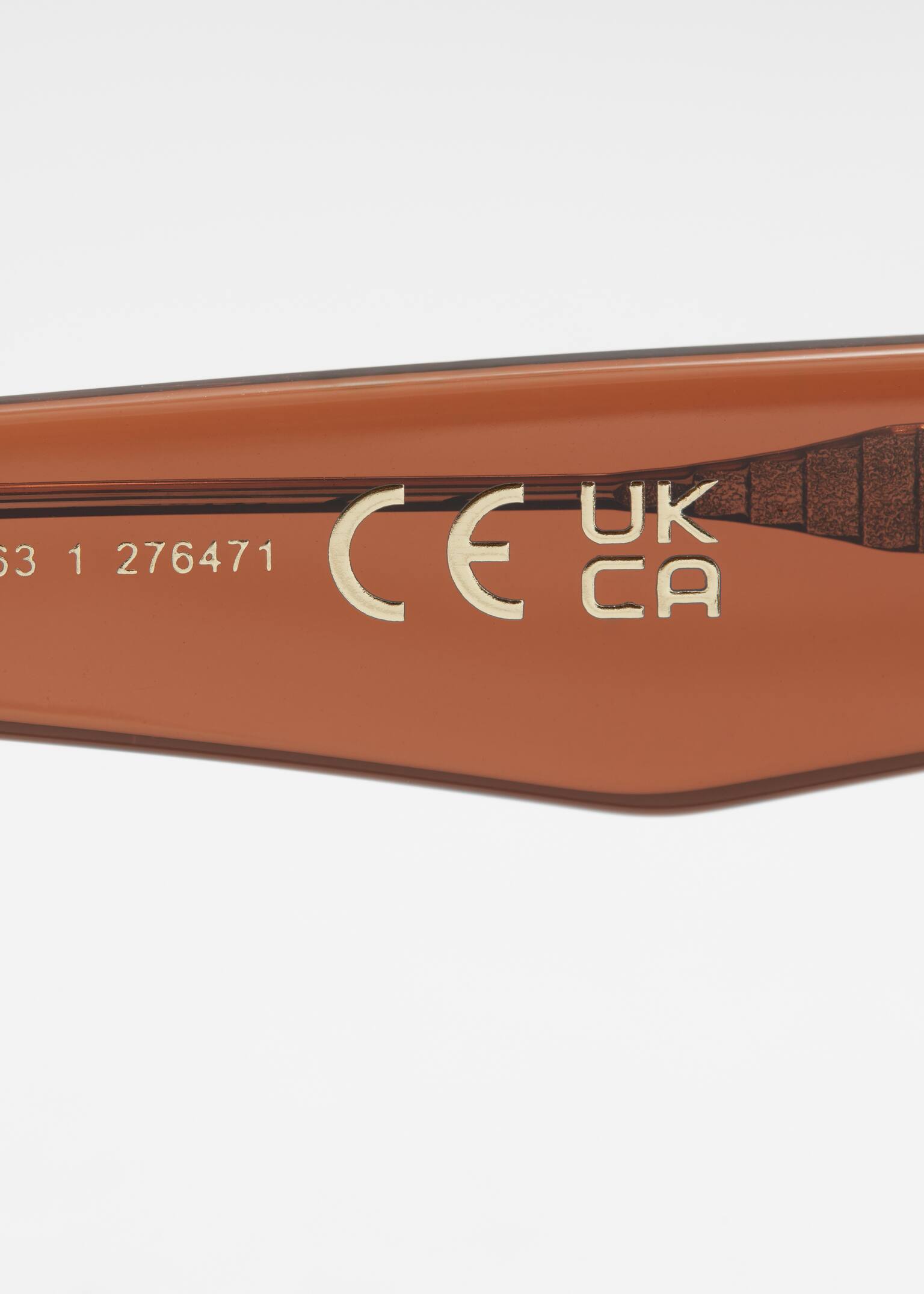 Rectangular-Frame Acetate Sunglasses - Barna/Tortoise - 6