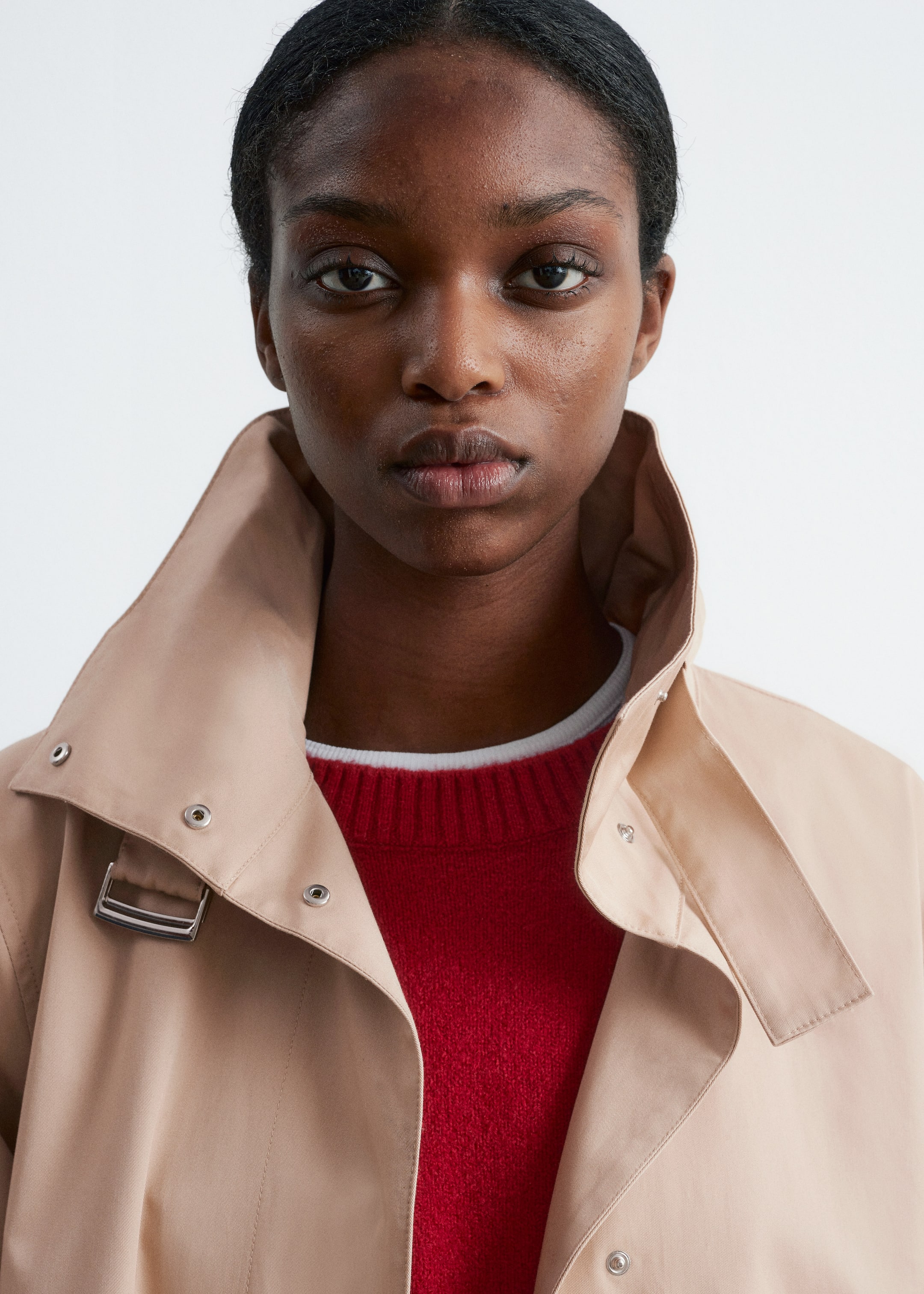 Visualizza immagine più grande: Giacca a trapezio con collo alto - Beige - DONNA | H&M IT 2
