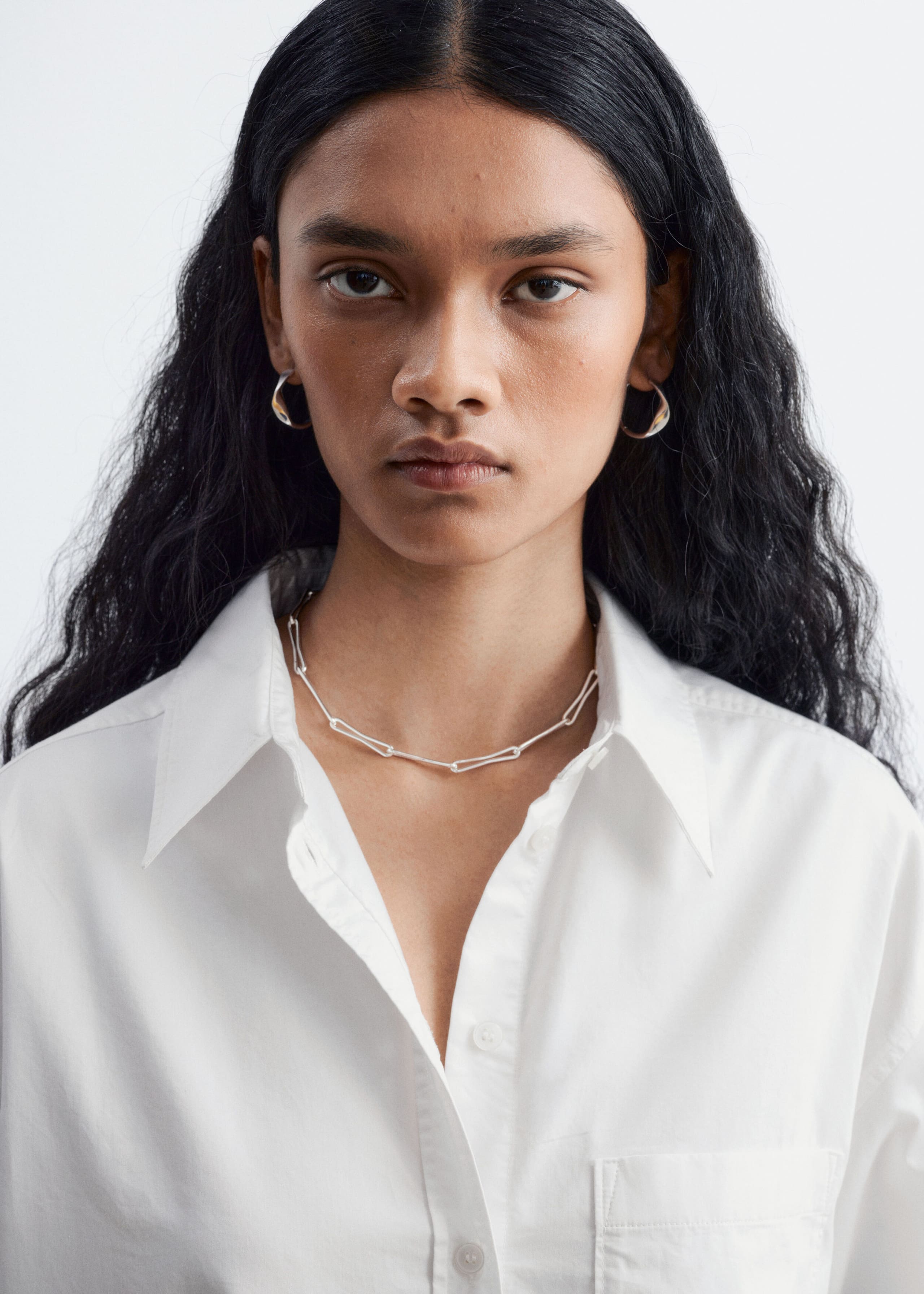 Cotton Shirt - White - Lookbook