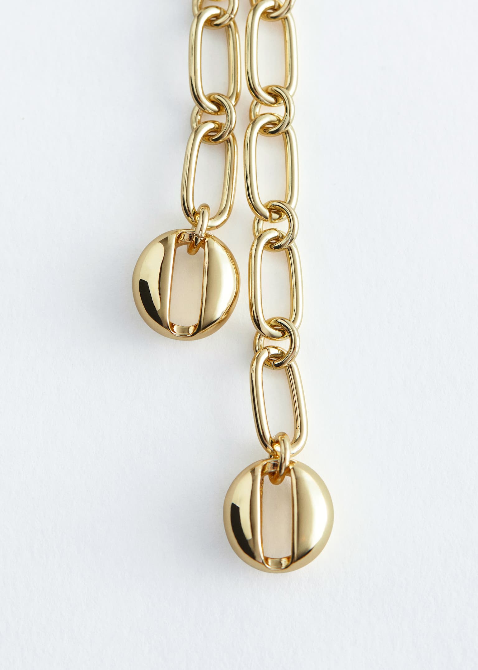 Bold Layered Chain Necklace - Gold - 4