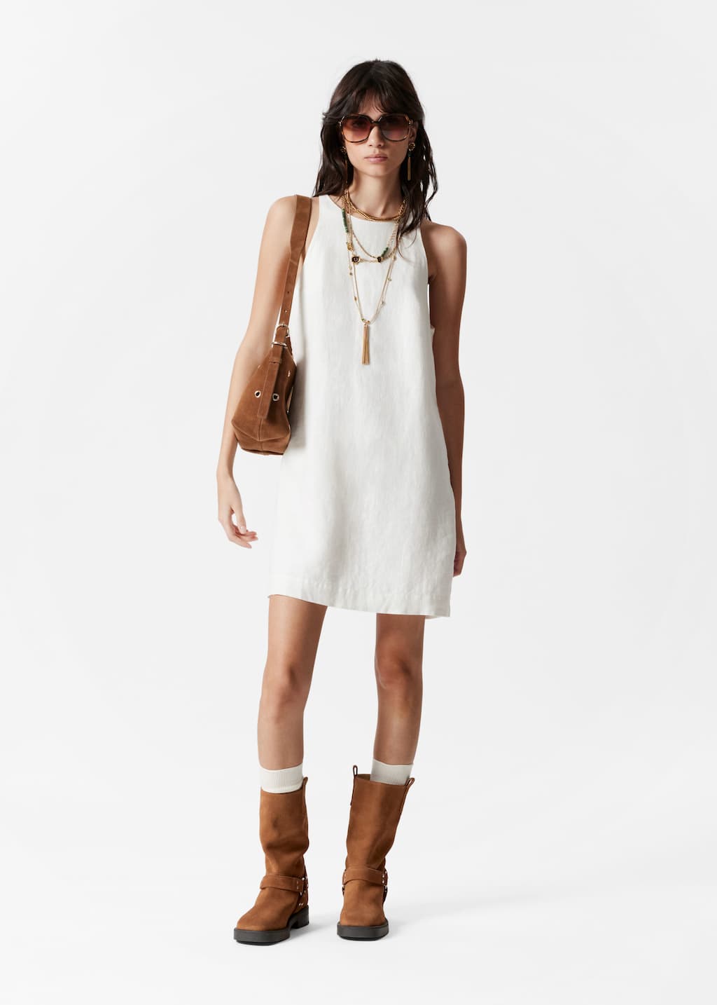 Image of Linen A-Line Dress