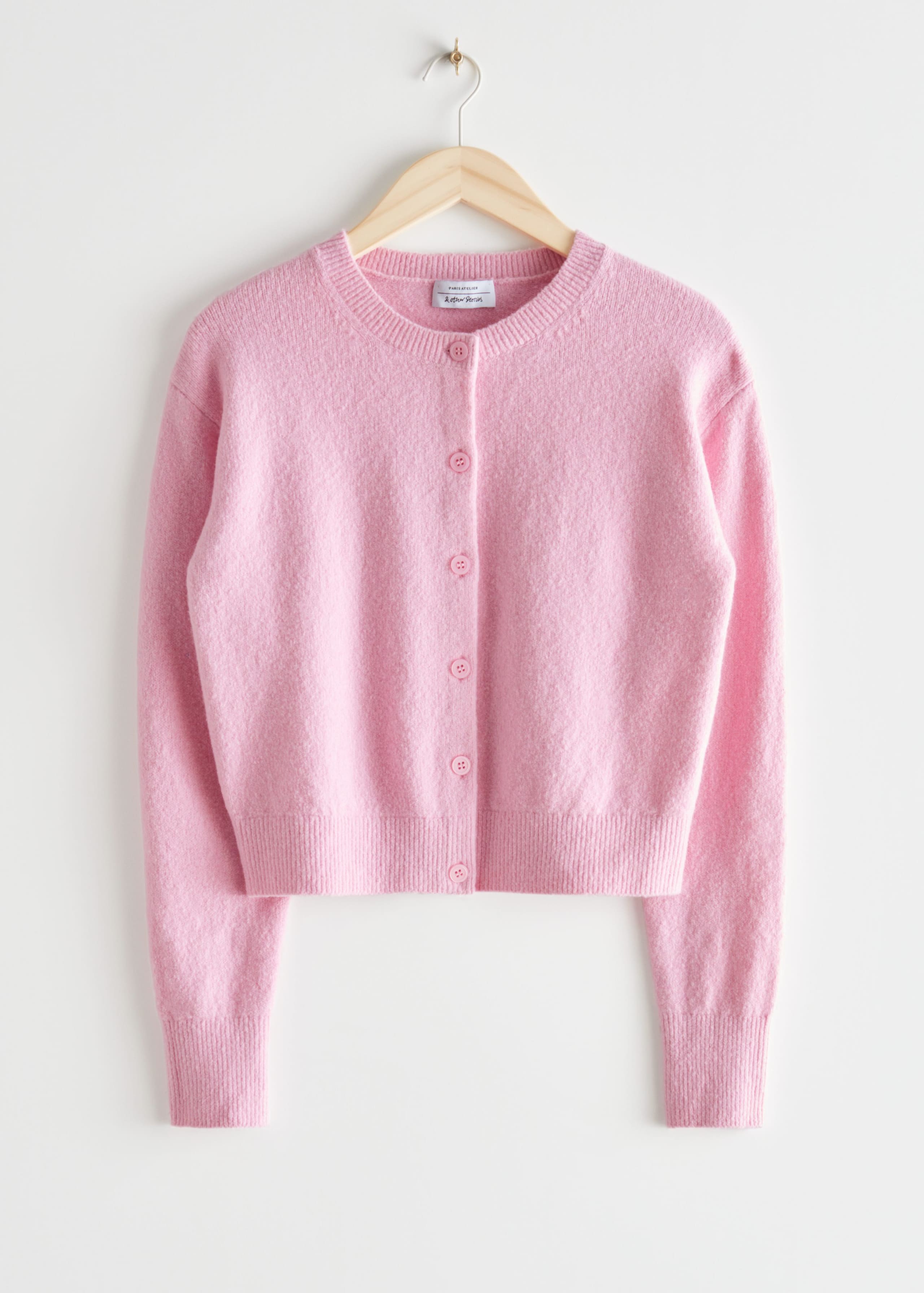 Button Up Knit Cardigan - Turquoise - Bodegón