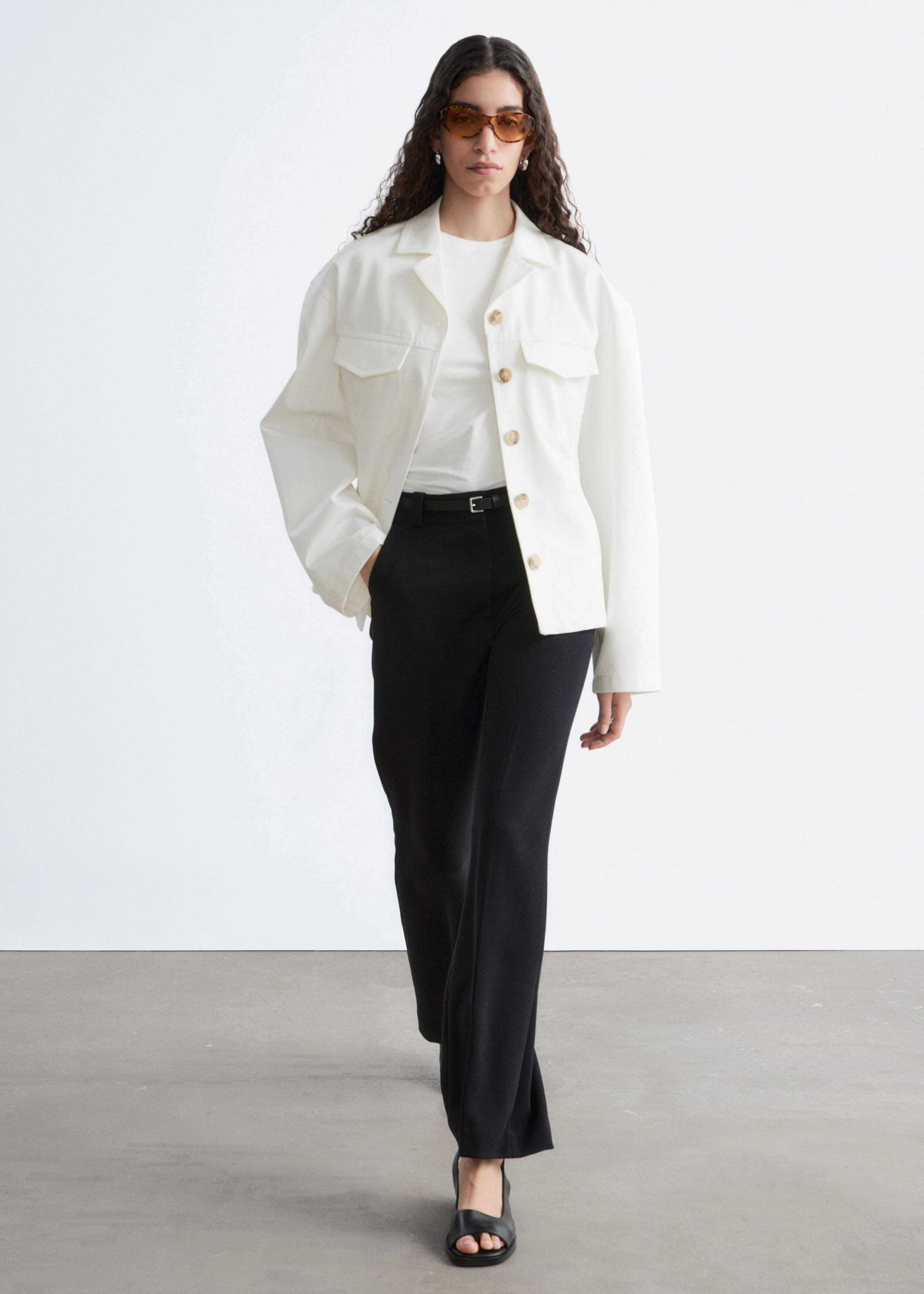 Image of Straight Press-Crease Trousers