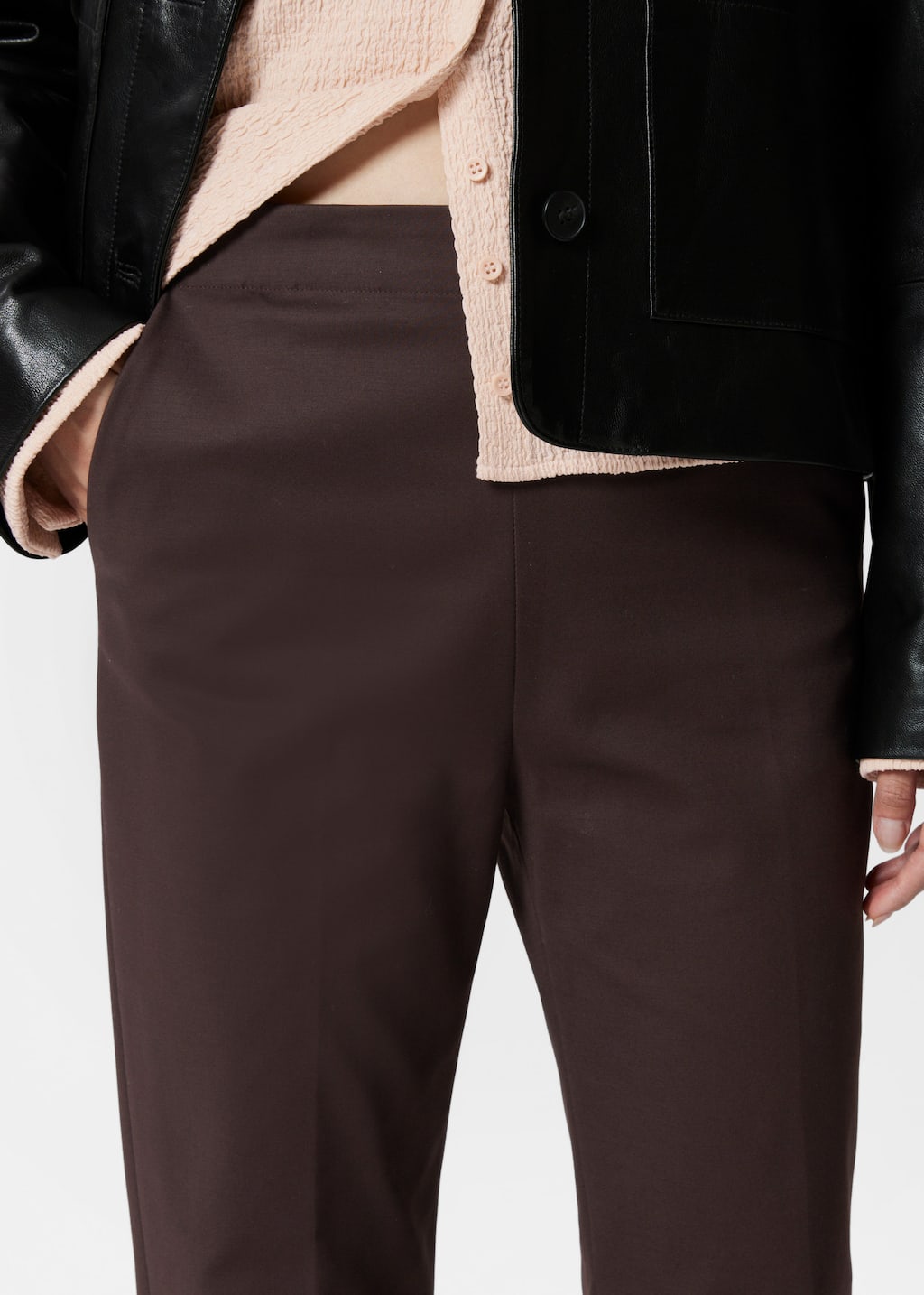 Image of Slim Press-Crease Trousers