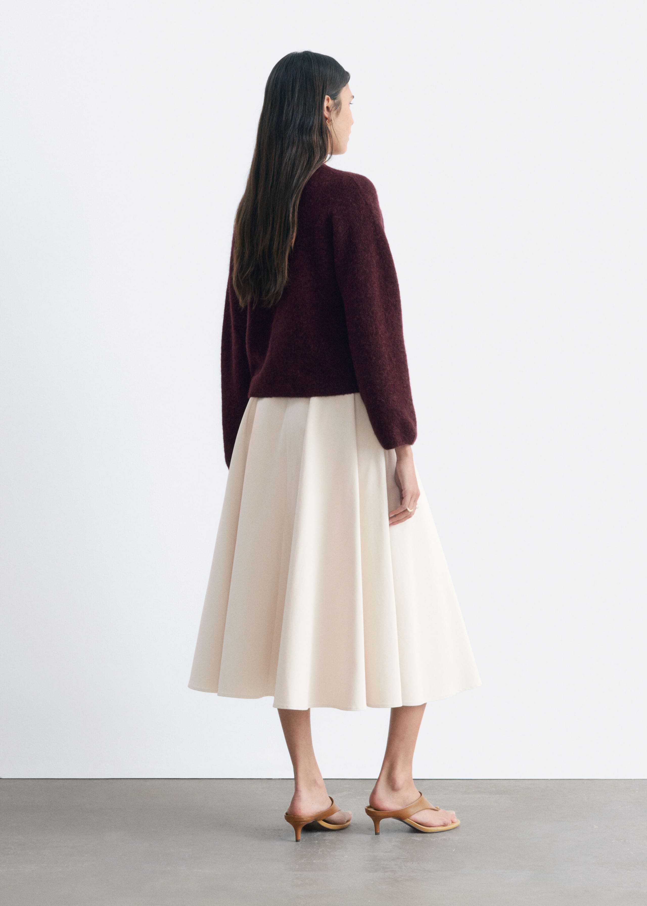 Alpaca-Blend Knitted Cardigan - Mole - Lookbook