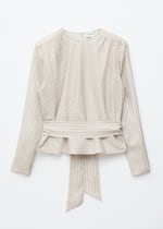 White/Diagonal Stripes