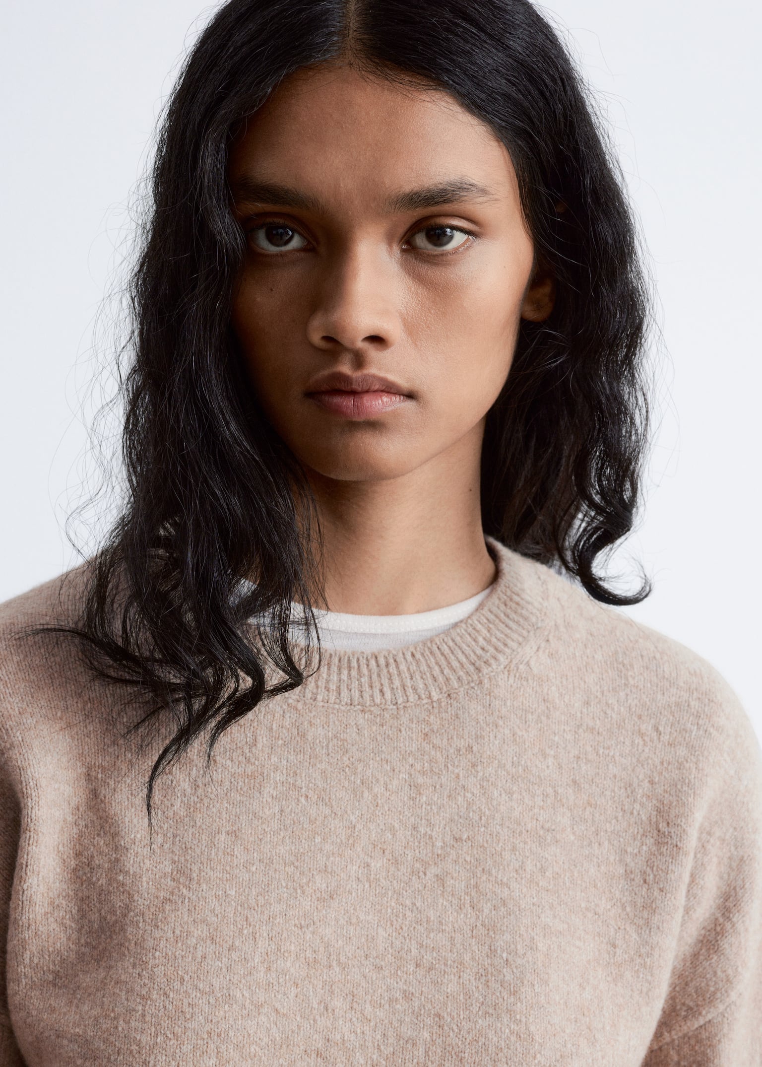 Relaxed Knit Jumper - Mole/Szarobeżowy/Szary melanż/Biały/Ciemnoniebieski/Ciemnoczerwony/Przydymiony róż/Ciemnobrązowy/Liliowy/Czarny/Granatowy/Ciemnoróżowy/Czerwony - 6