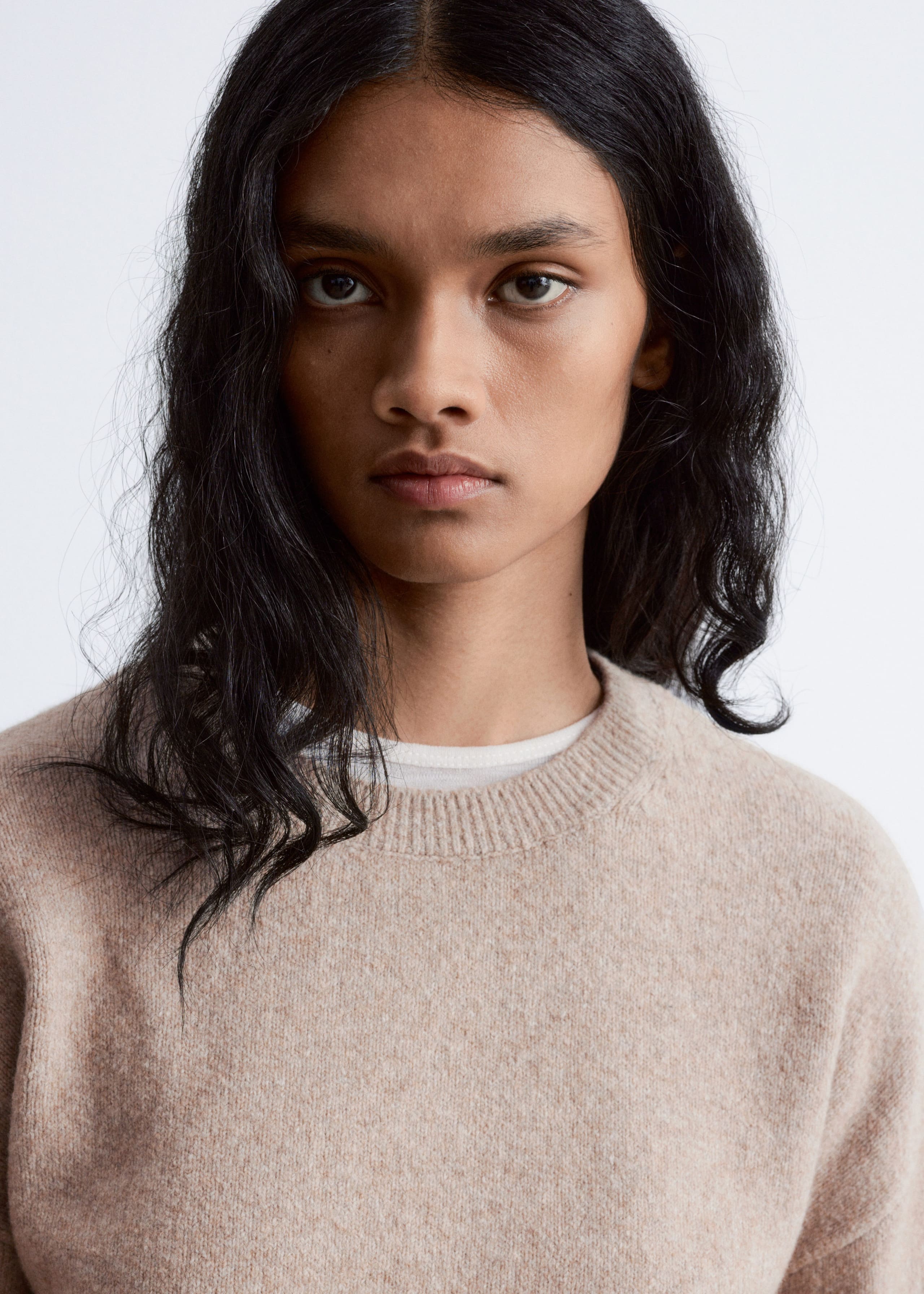 Relaxed Knit Jumper - Navy - Lookbook