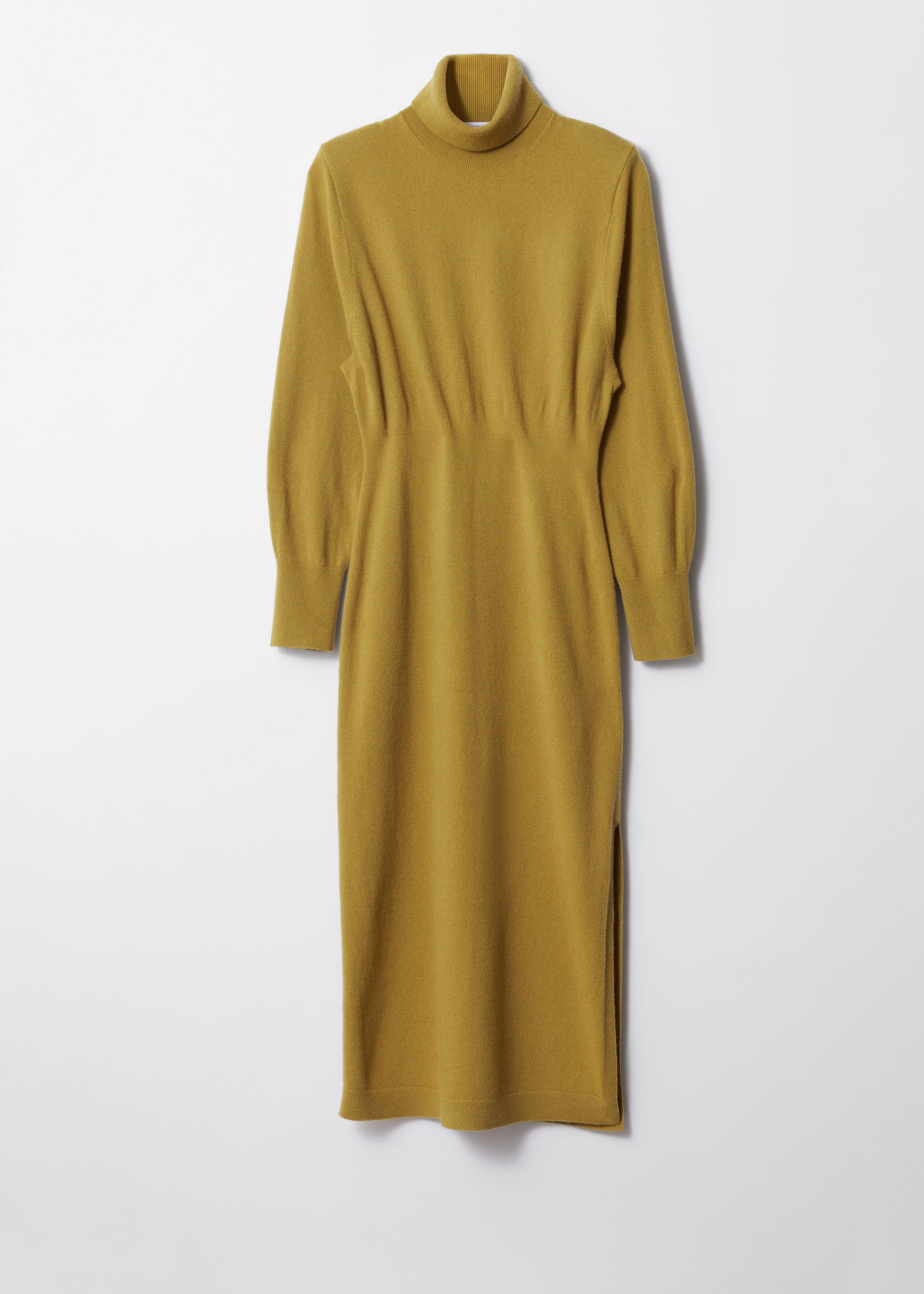 Größeres Bild ansehen: Kleid aus Merinowolle mit Rollkragen - Ocker - Ladies | H&M DE 1