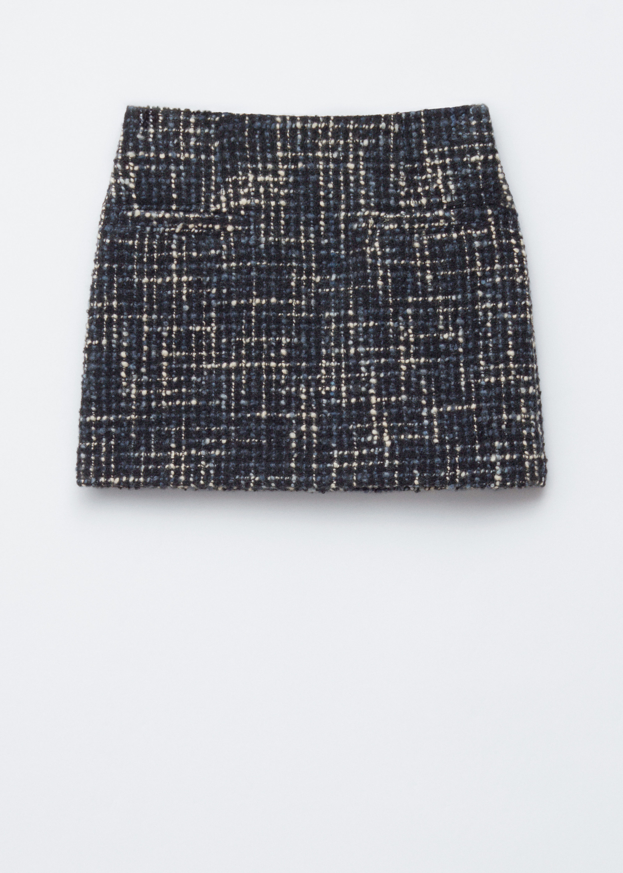 Structured Wool-Blend Mini Skirt