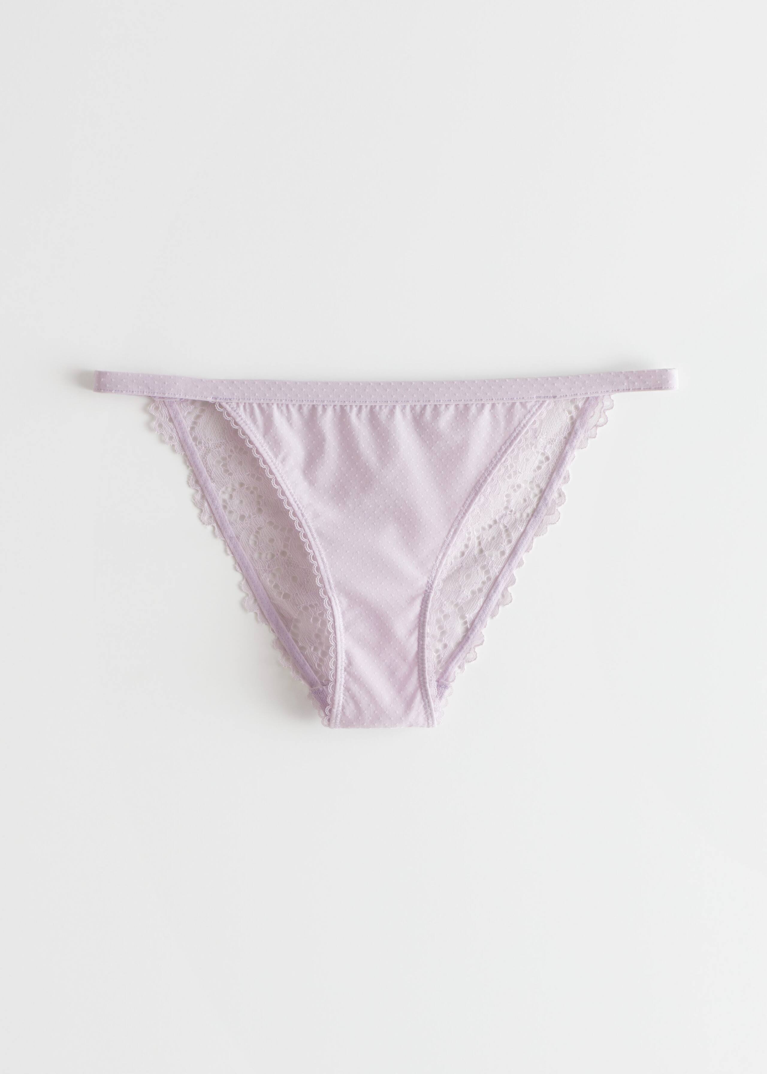 FloralLaceBriefs - Mint - Bodegón