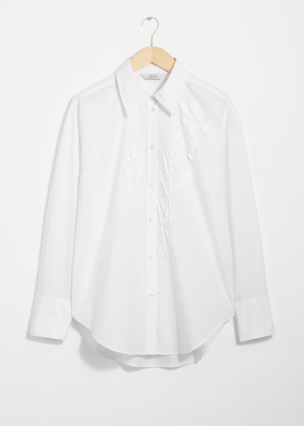 Camisa con bordado floral - Caqui - Bodegón