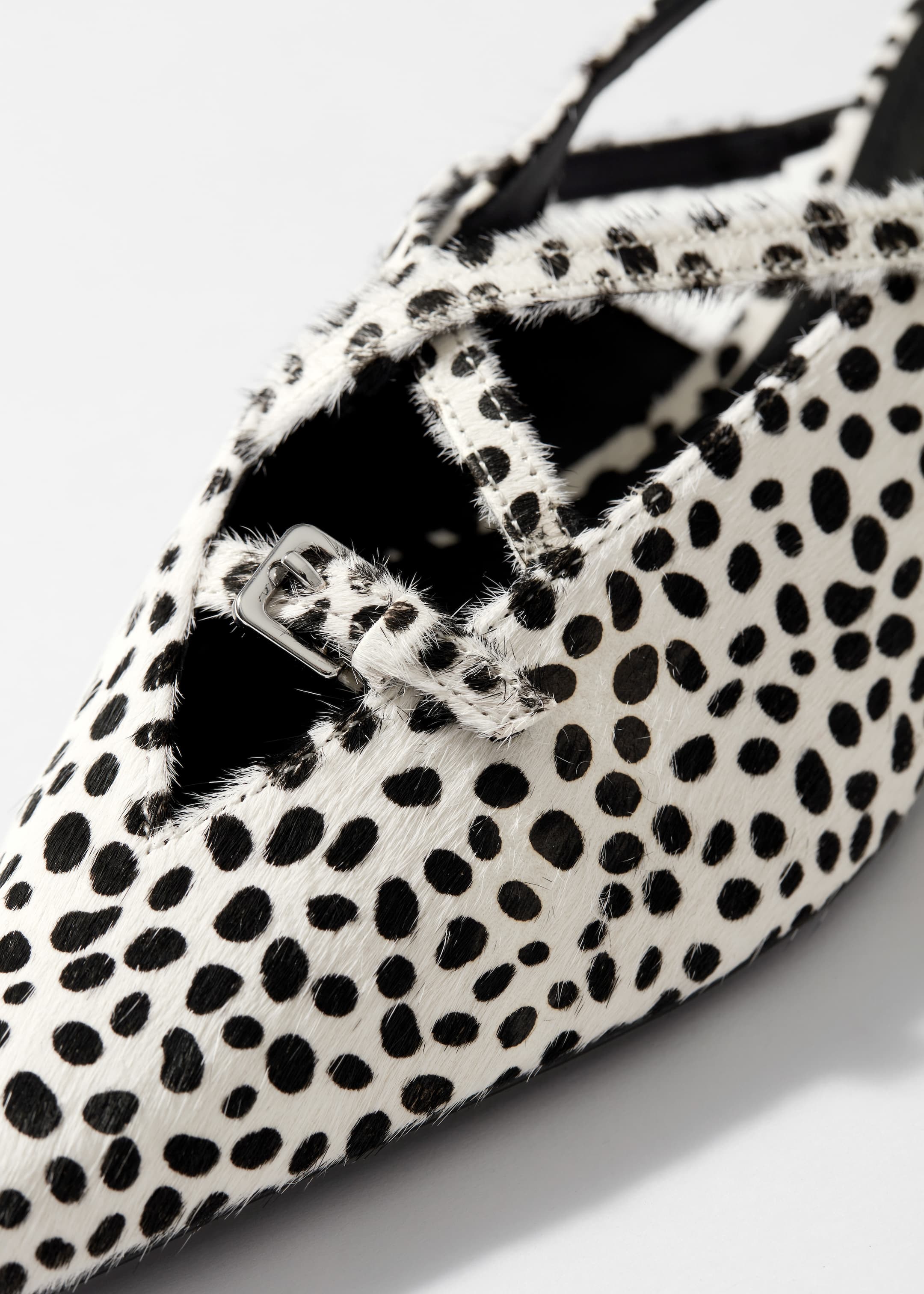 Agrandir l'image: Ballerines à boucles et brides arrière - Imprimé dalmatien - FEMME | H&M FR 4