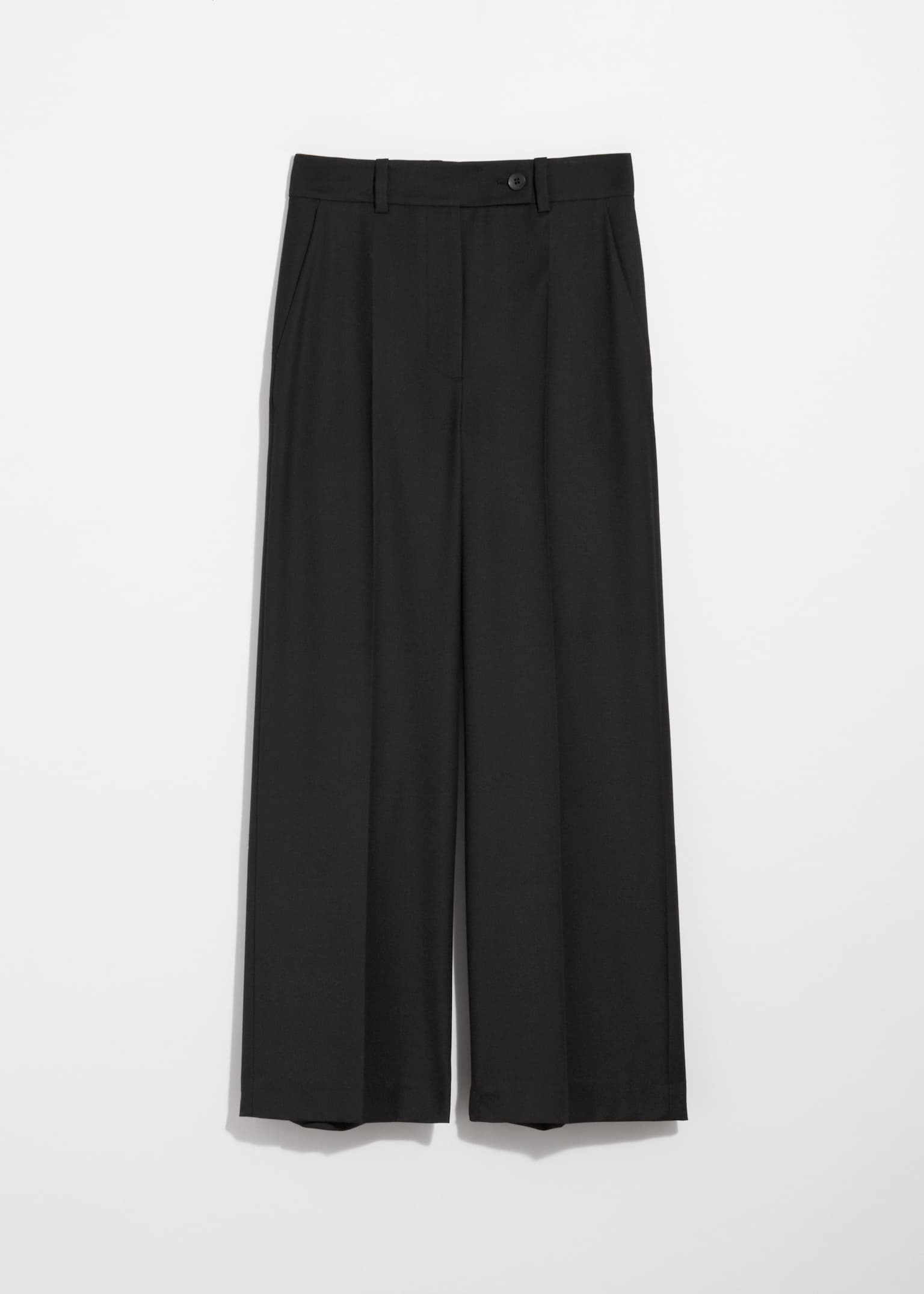 Cropped Tailored Trousers - Black/Grey