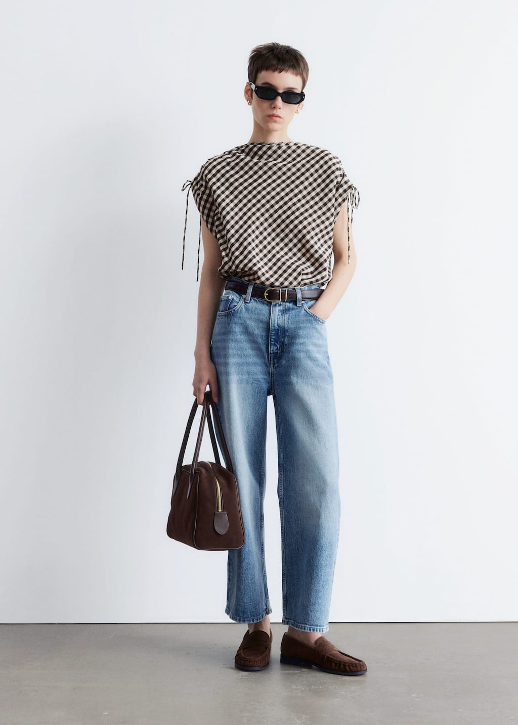 Image of Drawstring Boatneck Top