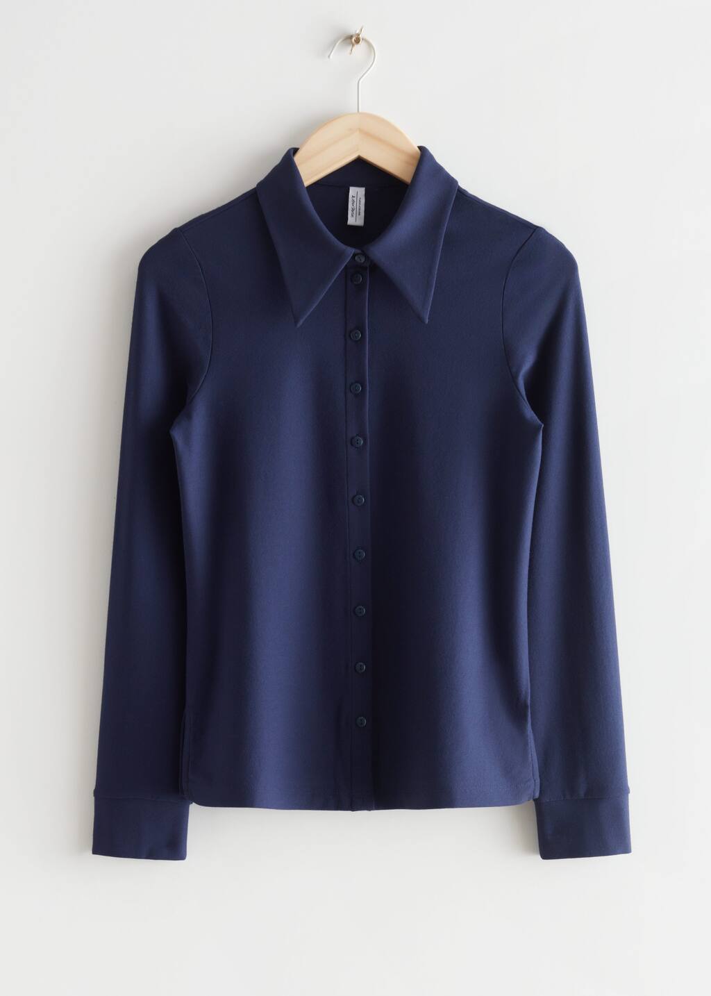 Fitted Shirt - Navy - Still Life