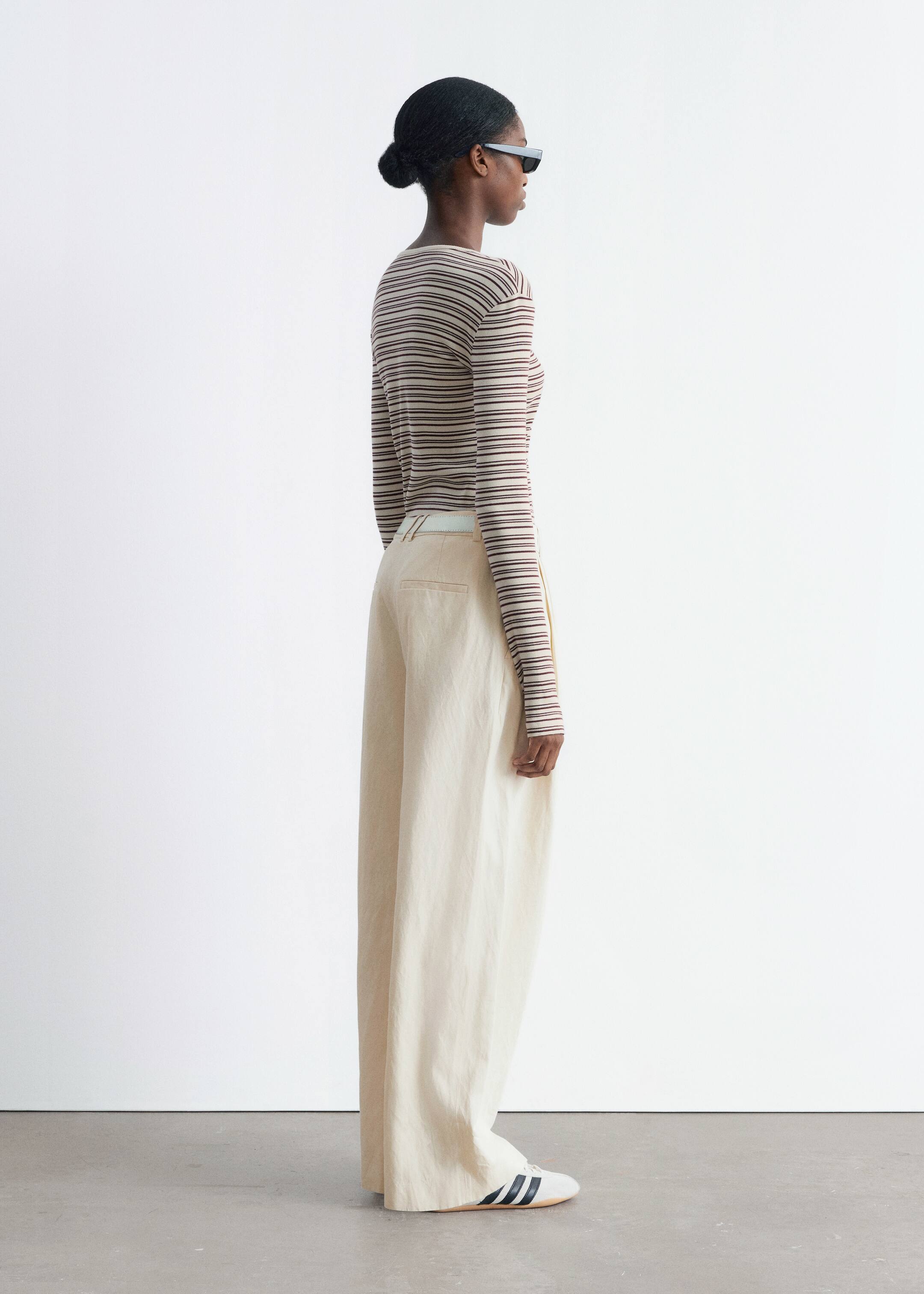 Agrandir l'image: Pantalon large - Couleur crème - FEMME | H&M FR 5