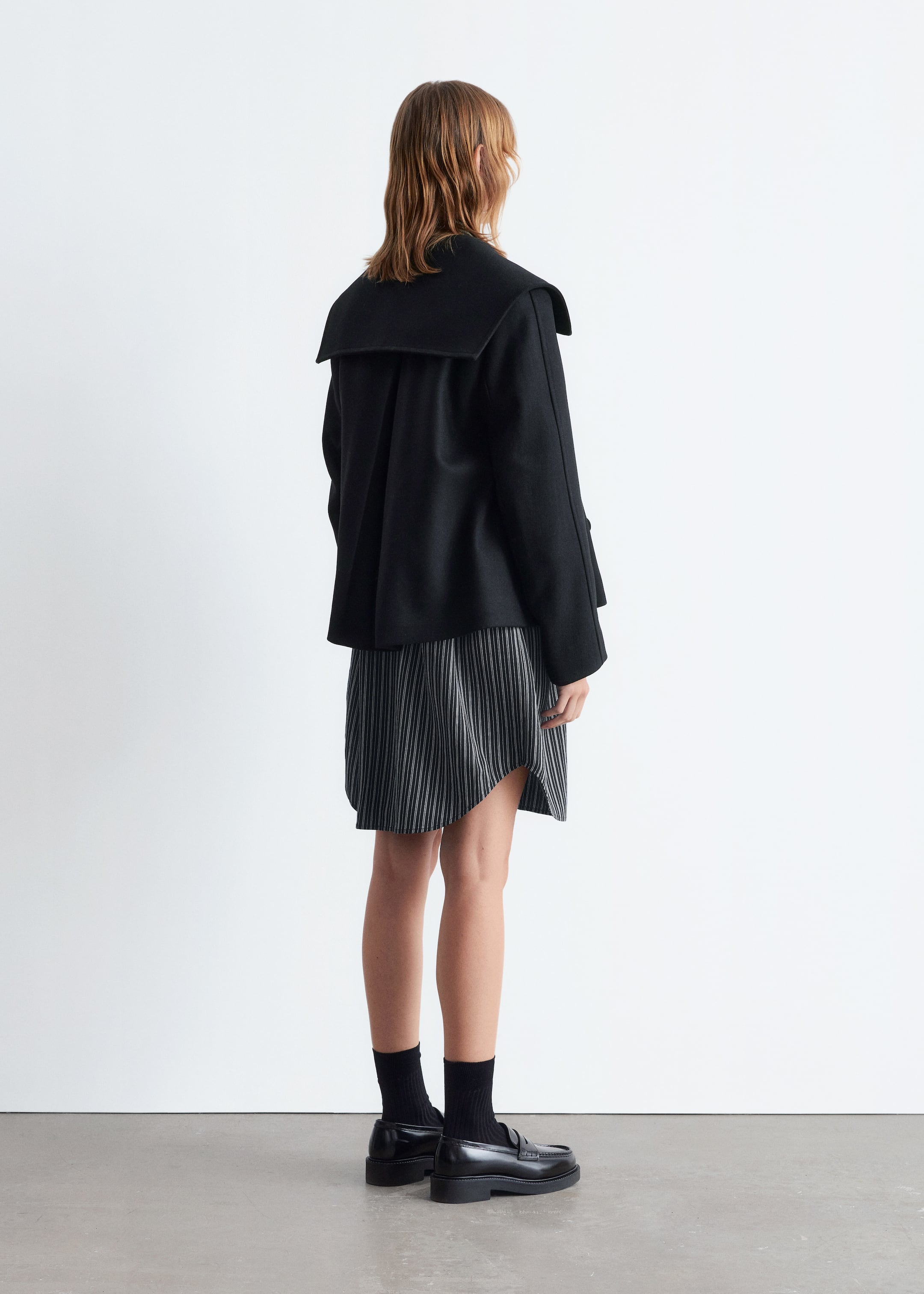 Agrandir l'image: Veste en laine à double boutonnage - Noir - FEMME | H&M FR 7