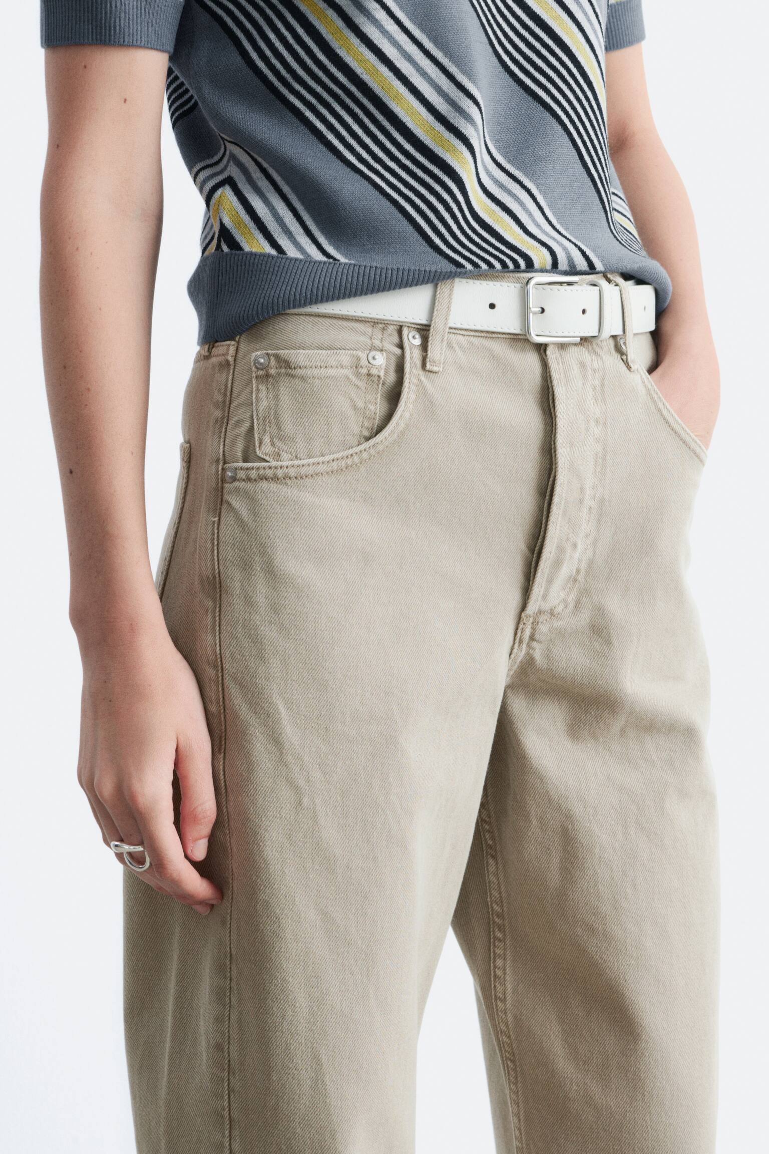 Barrel Leg Jeans - Ljus kaki/Mellanblå/Rostbrun/Mörkblå/Vit/Ljusblå - 6