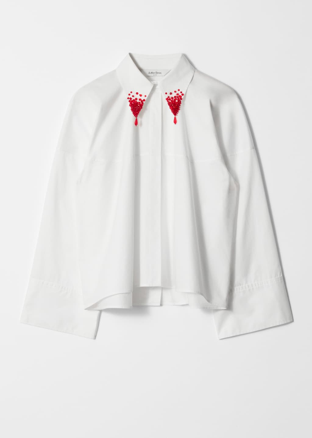 Camisa adornada con cuentas - Blanco - Bodegón