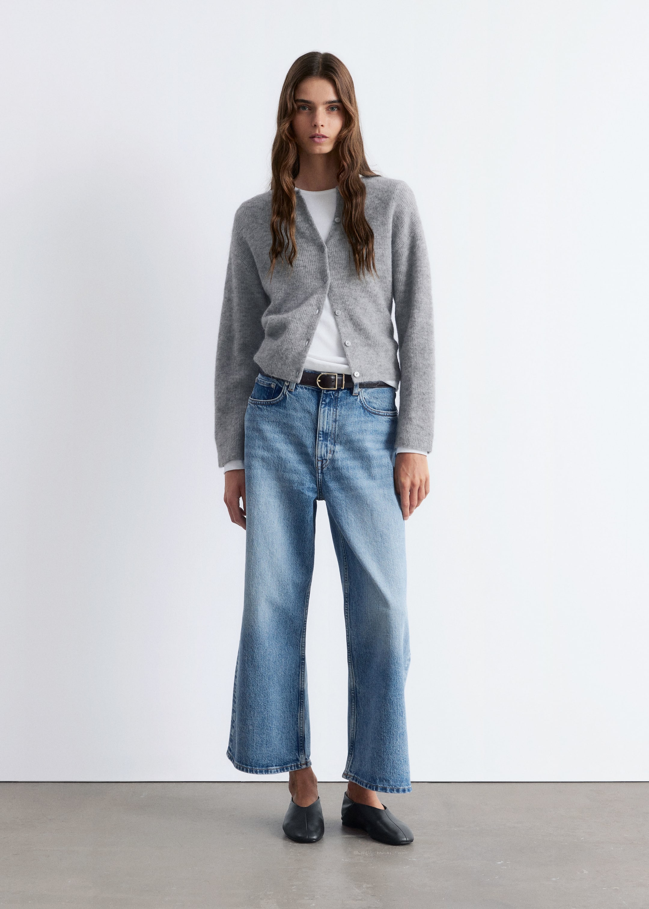 Grösseres Bild ansehen: Strickjacke aus Alpaka-Mix - Grau - DAMEN | H&M CH 2