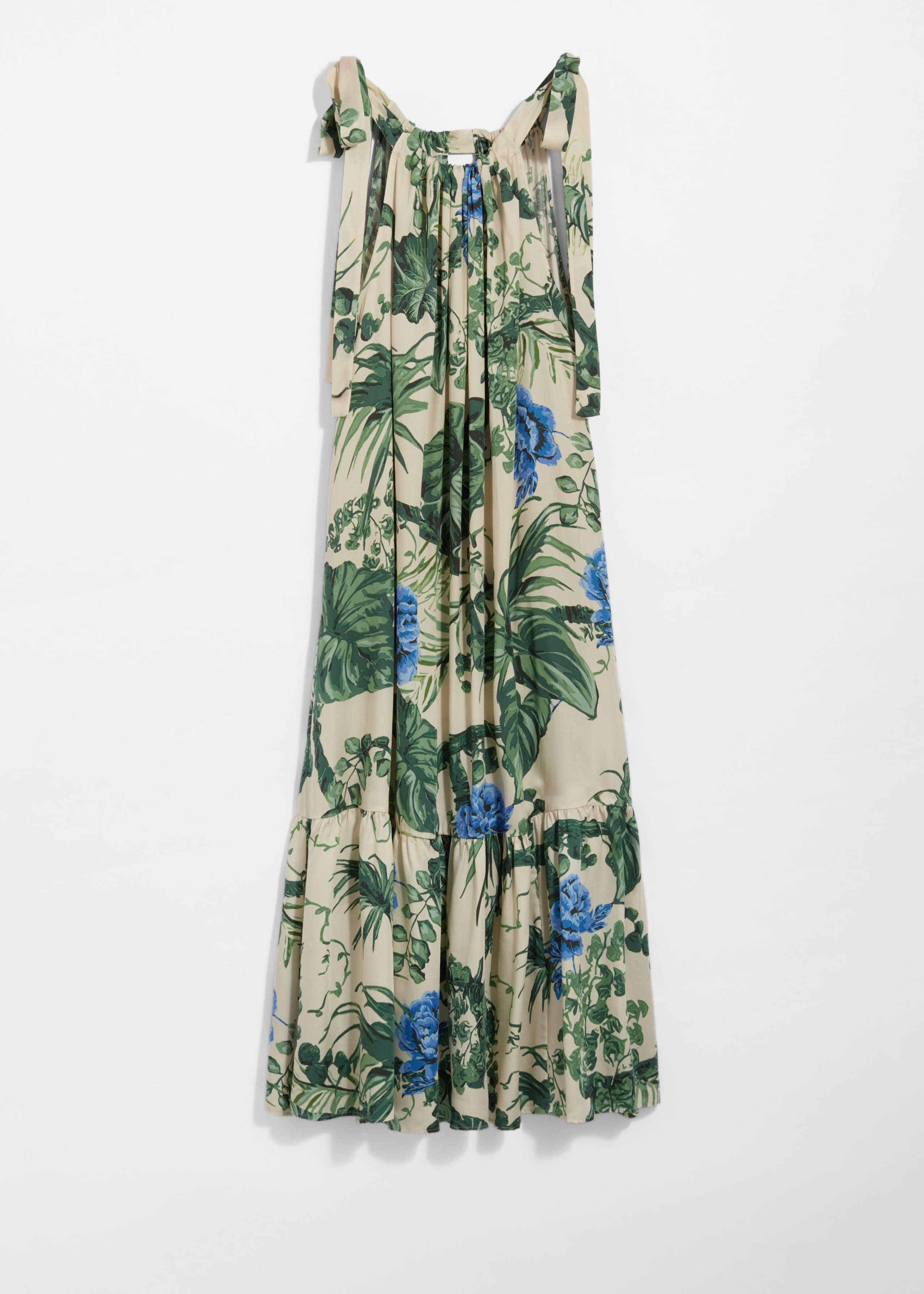 Gathered Sleeveless Midi Dress - Blue - Still Life