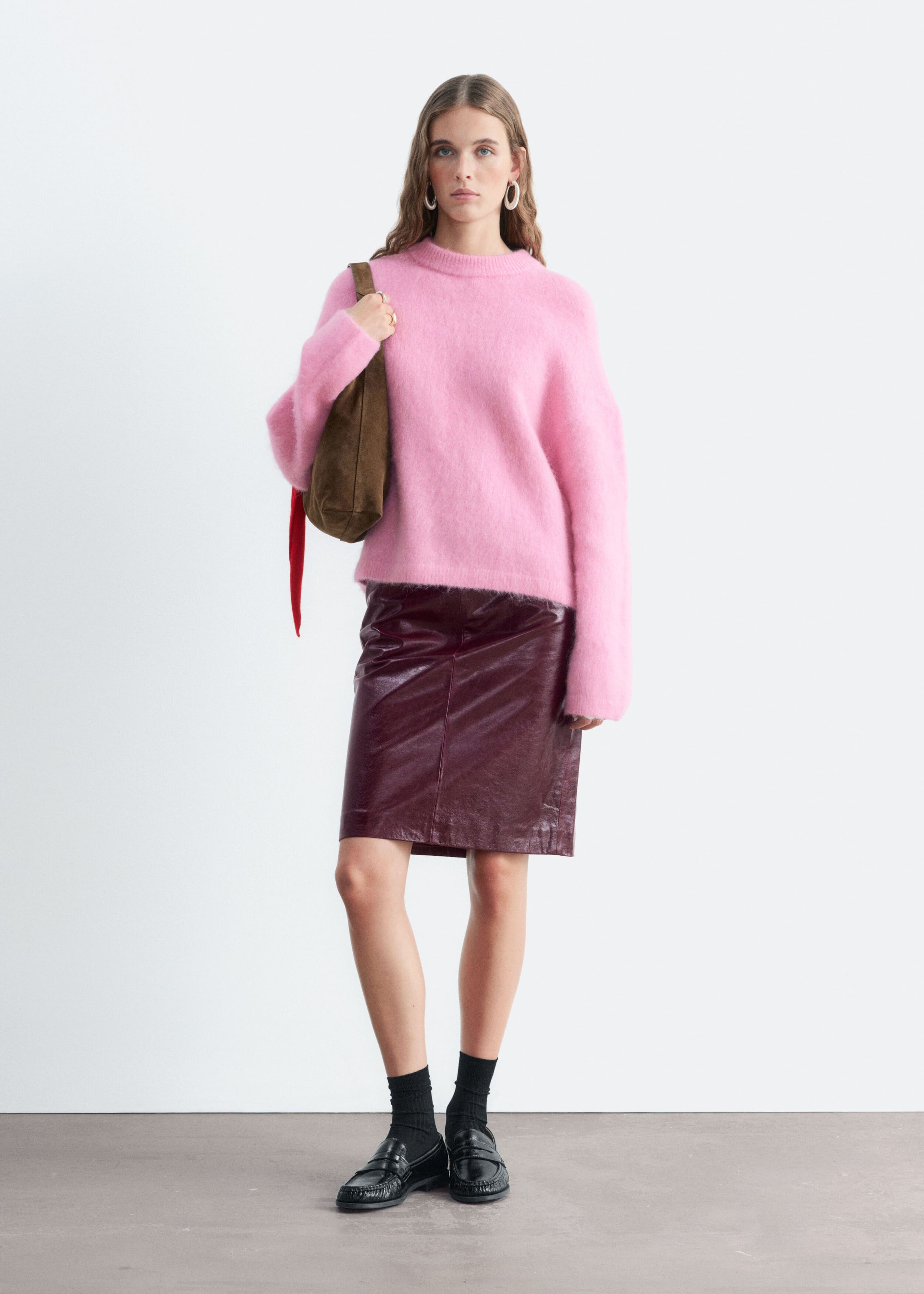Mohair-Blend Jumper - Dark Mole - Lookbook