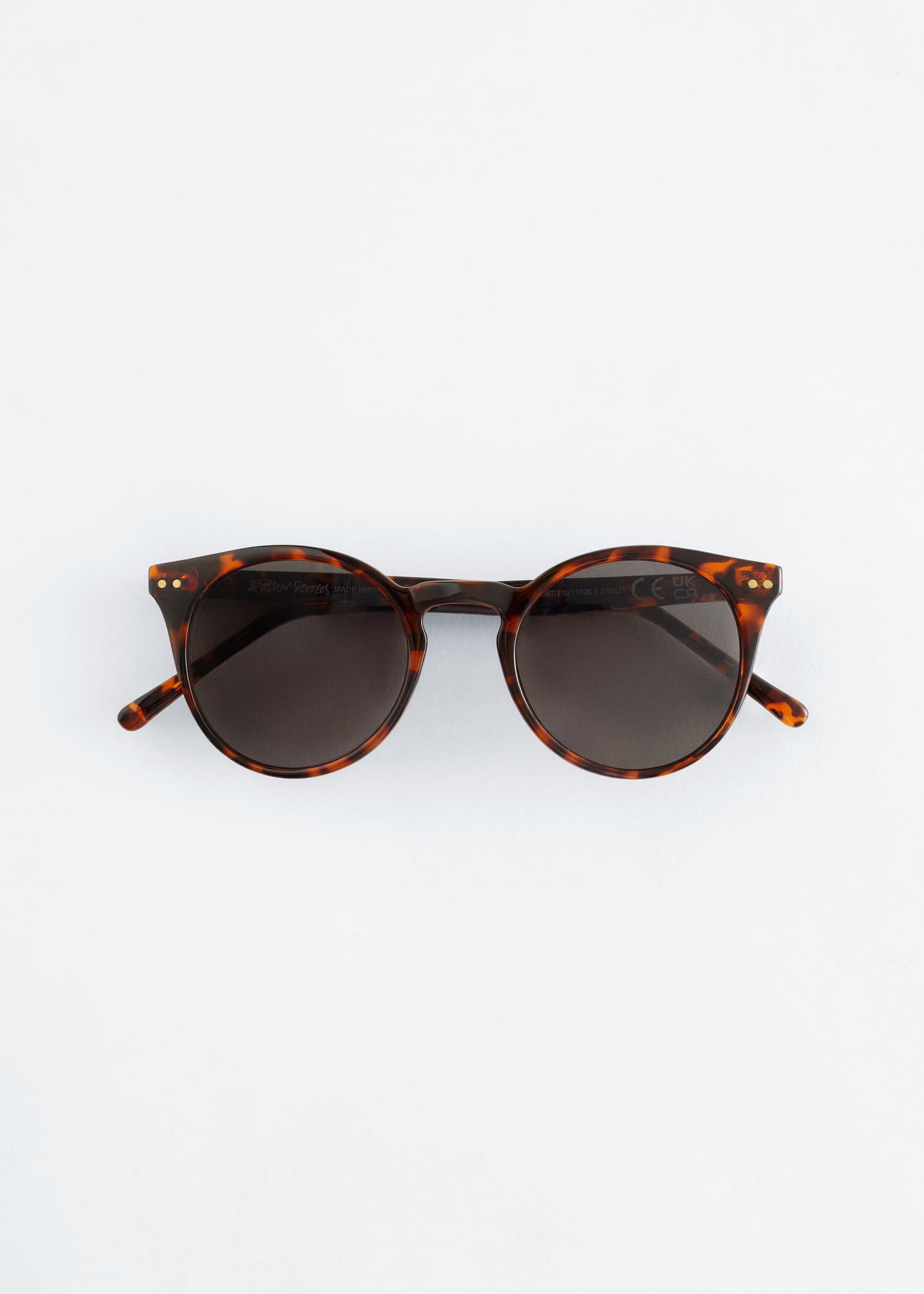 Klassische Sonnenbrille mit rundem Rahmen - Braun - 2