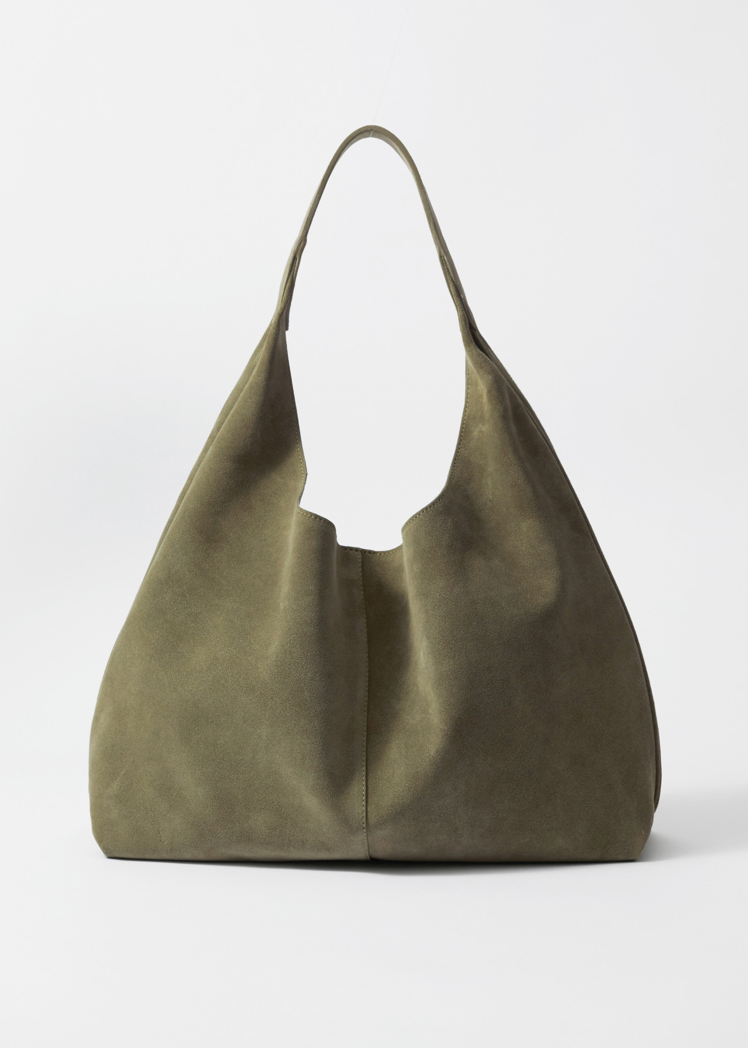 Large Suede Tote Bag - Green - Bags - & Other Stories US