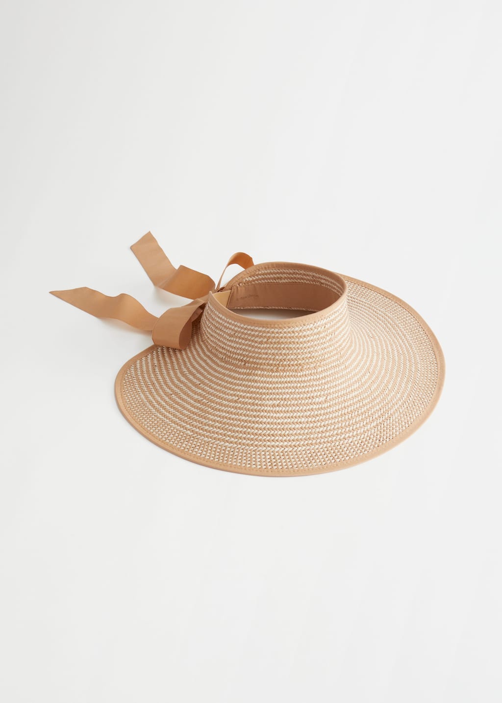 Twotoned Straw Sun Visor - Beige - Bodegón