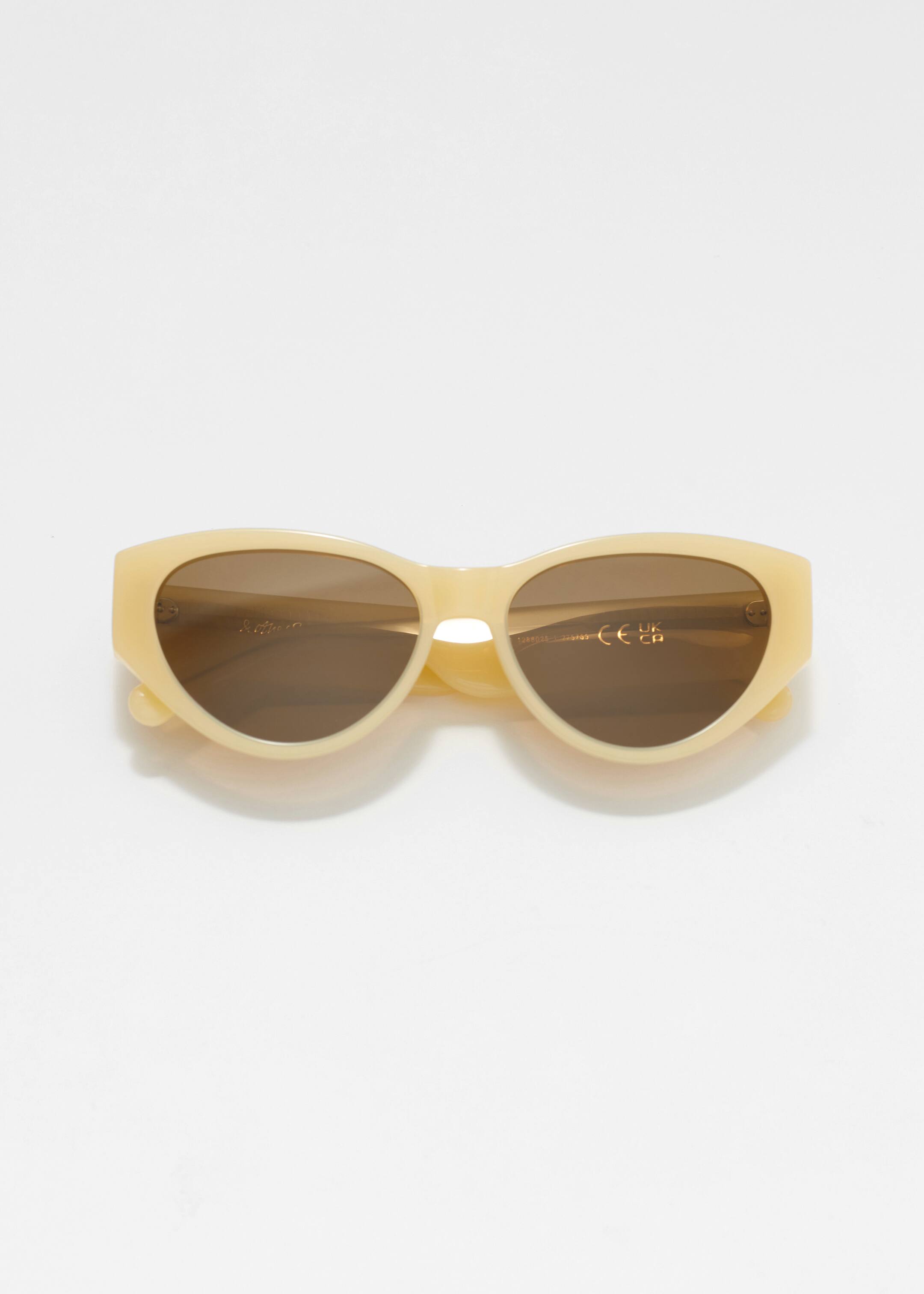 Agrandir l'image: Lunettes de soleil polarisées œil de chat acétate - Jaune clair - FEMME | H&M FR 2