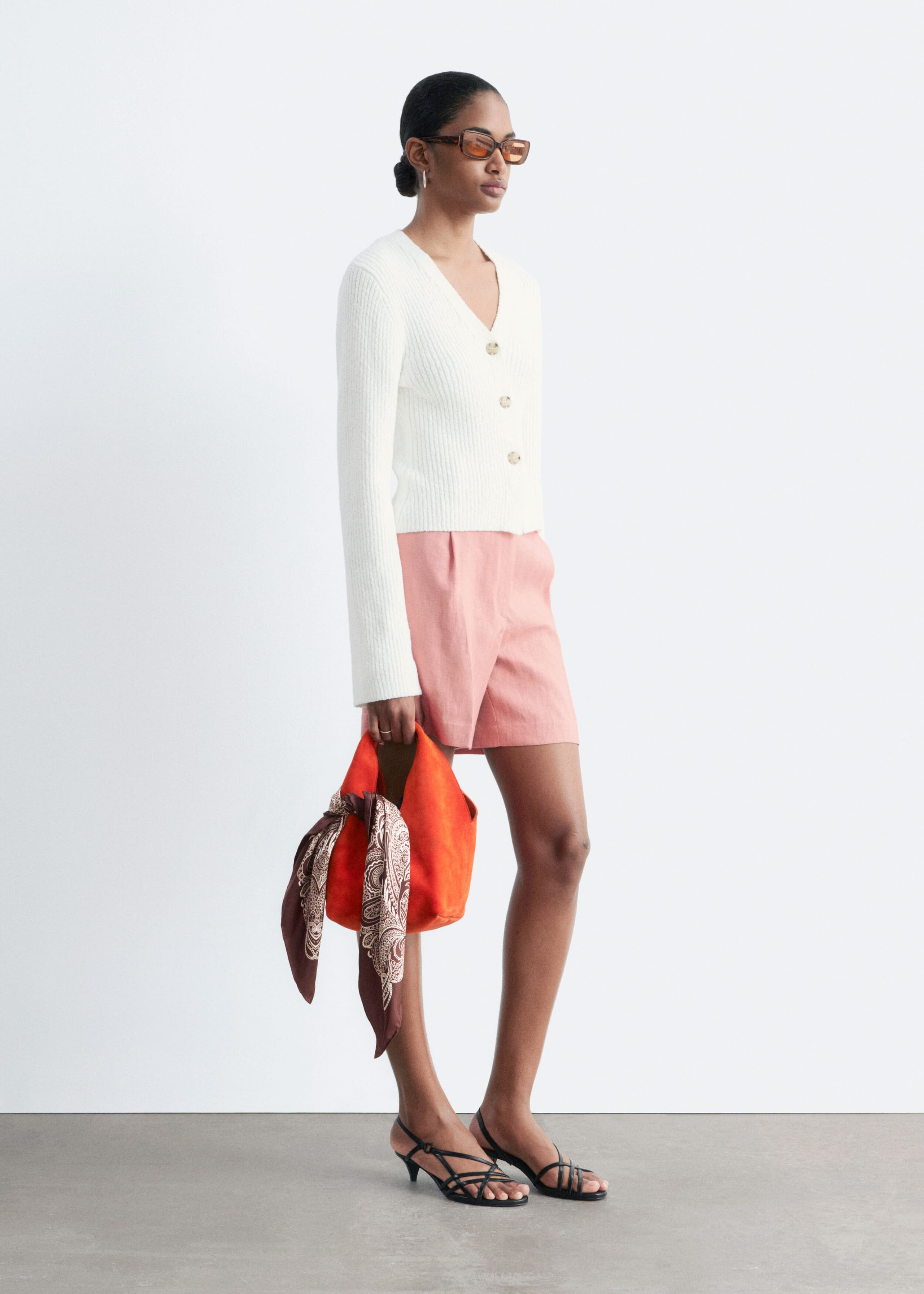 Image of Ribbed Cotton Cardigan