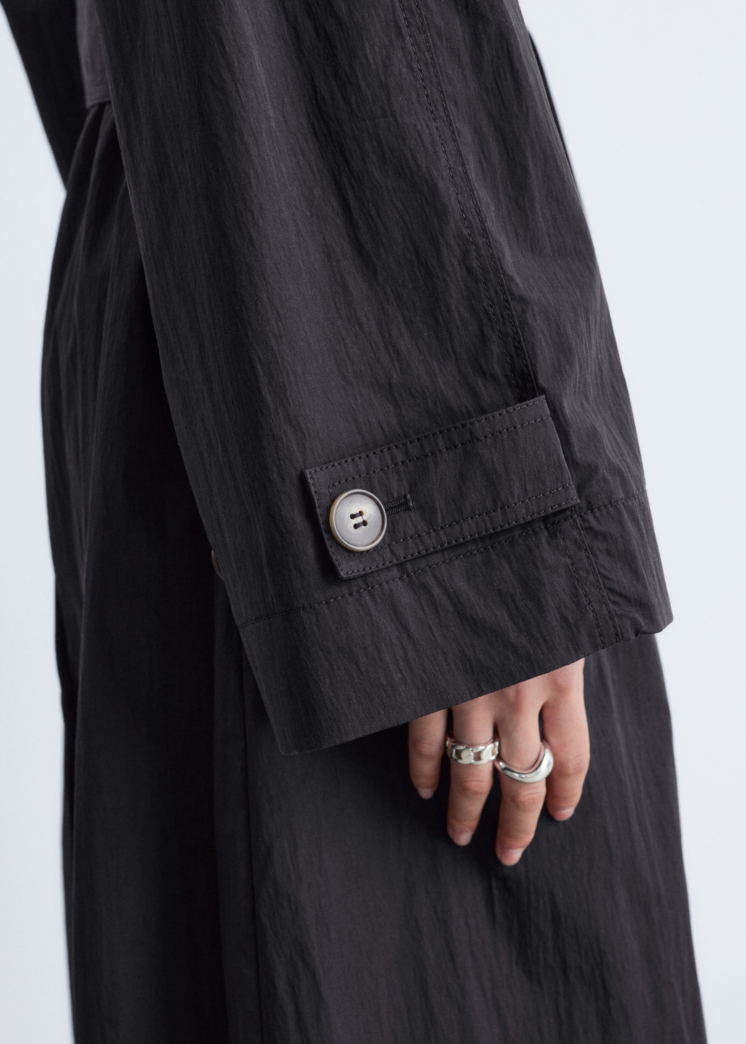 Image of Płaszcz samochodowy z paskiem