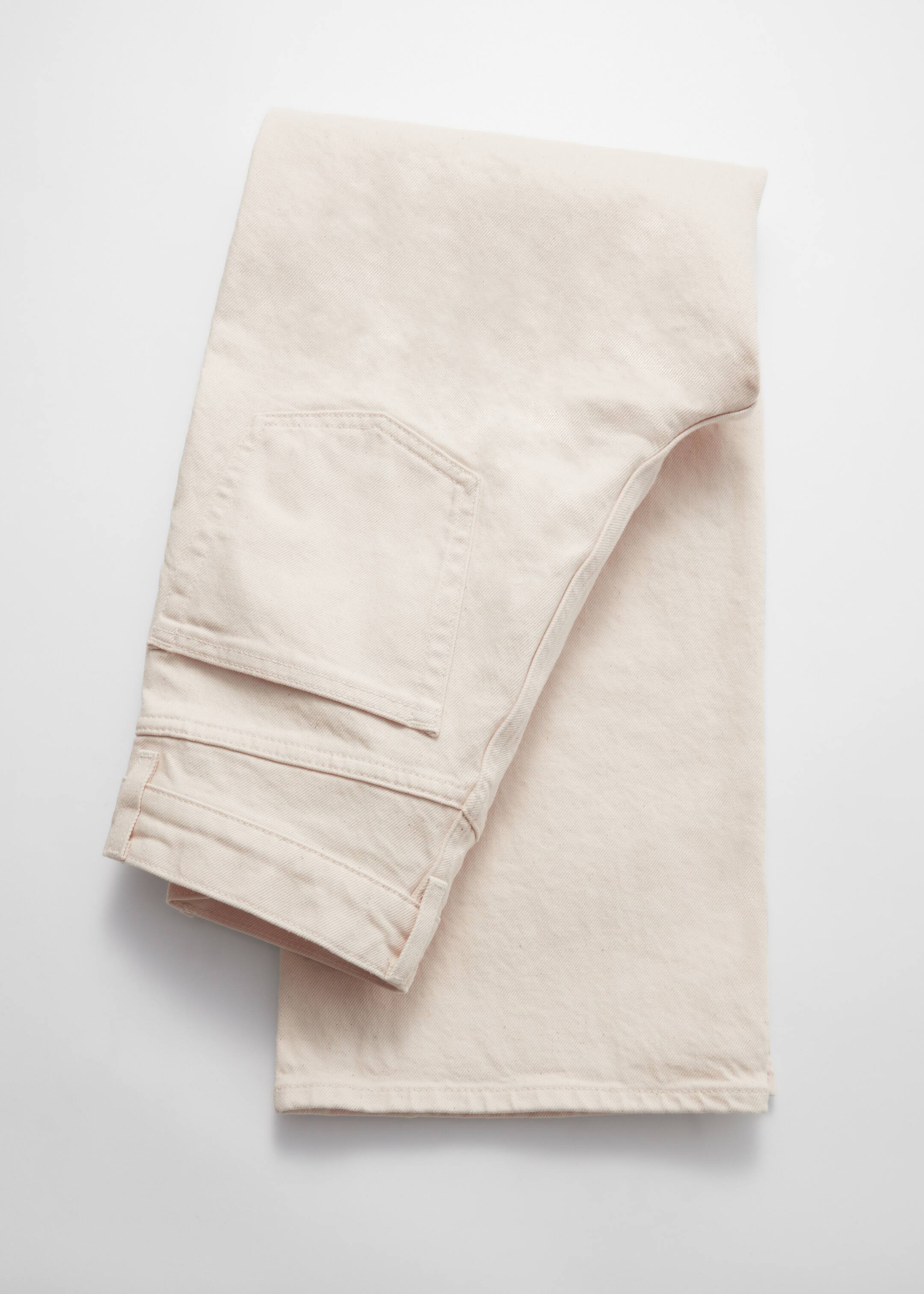 Ver imagen más grande: Vaqueros recortados de perneras anchas - Blanco - MUJER | H&M ES 3