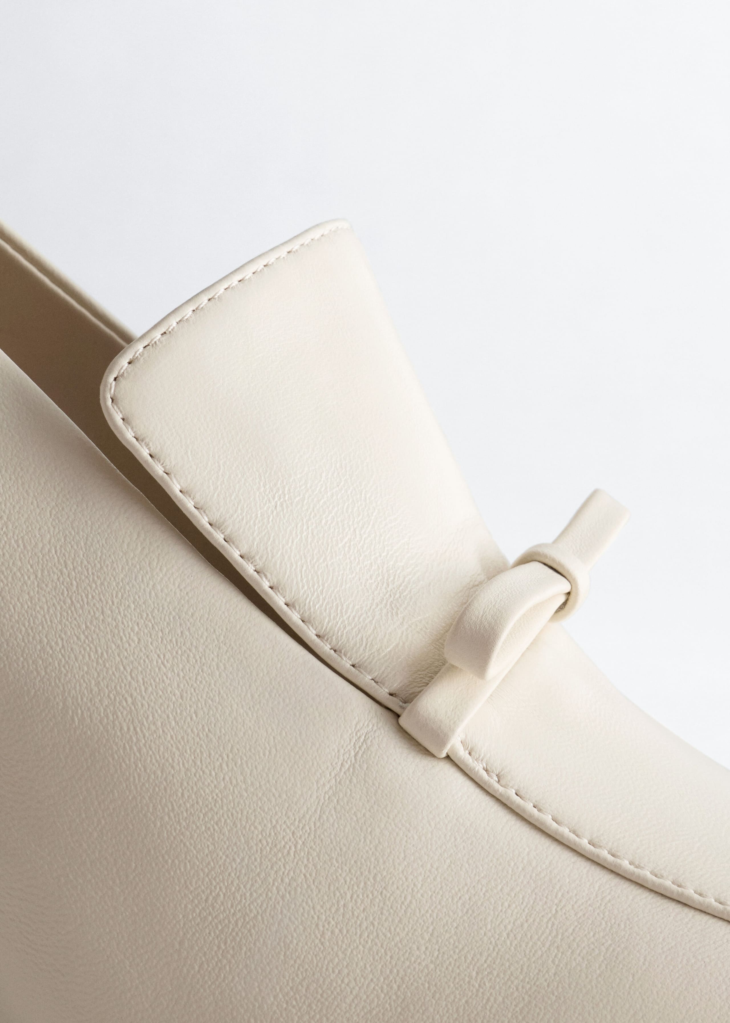 Leather Loafer Pumps - Off White - Still Life