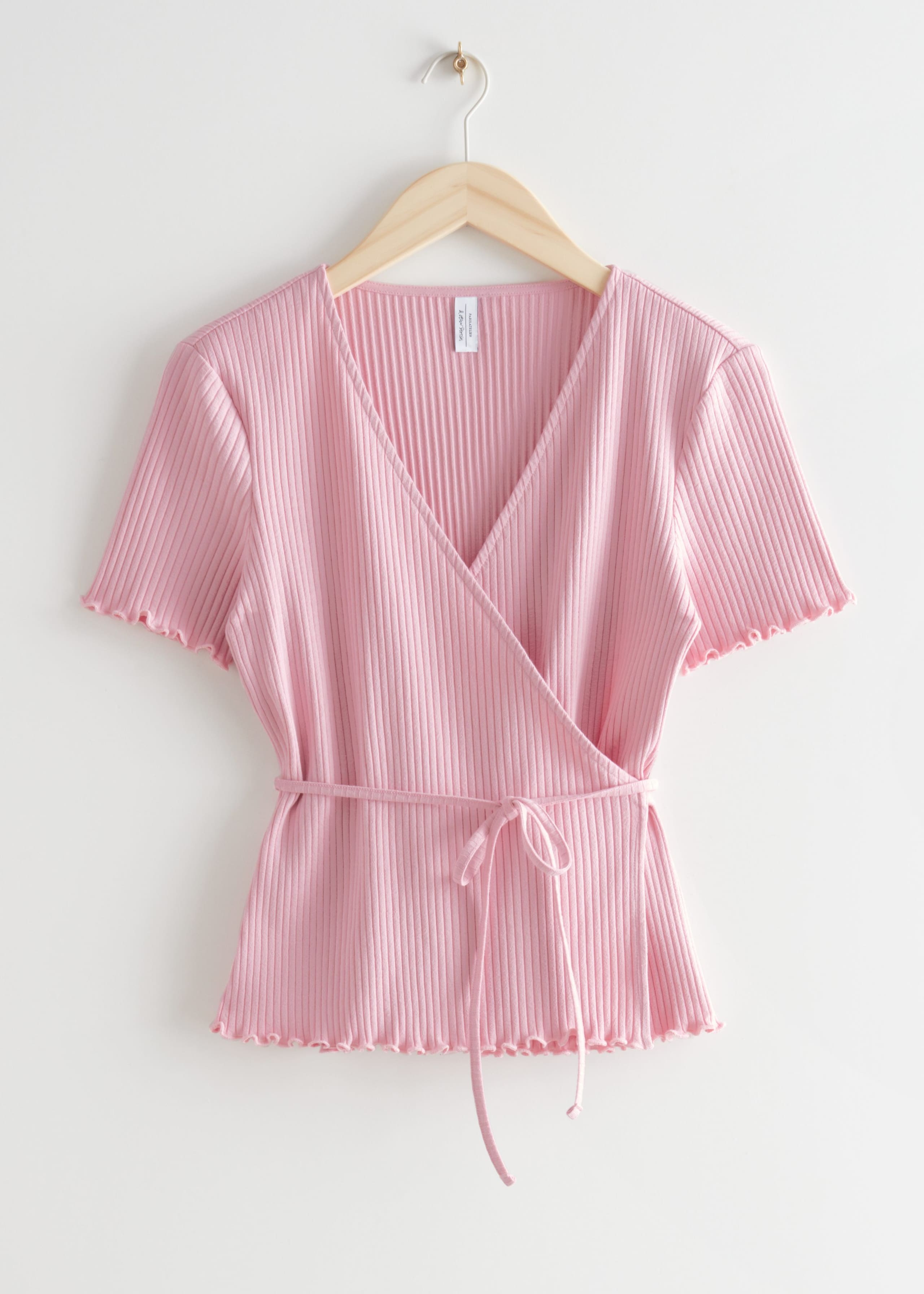 Ribbed Wrap Top - Cream - Still Life