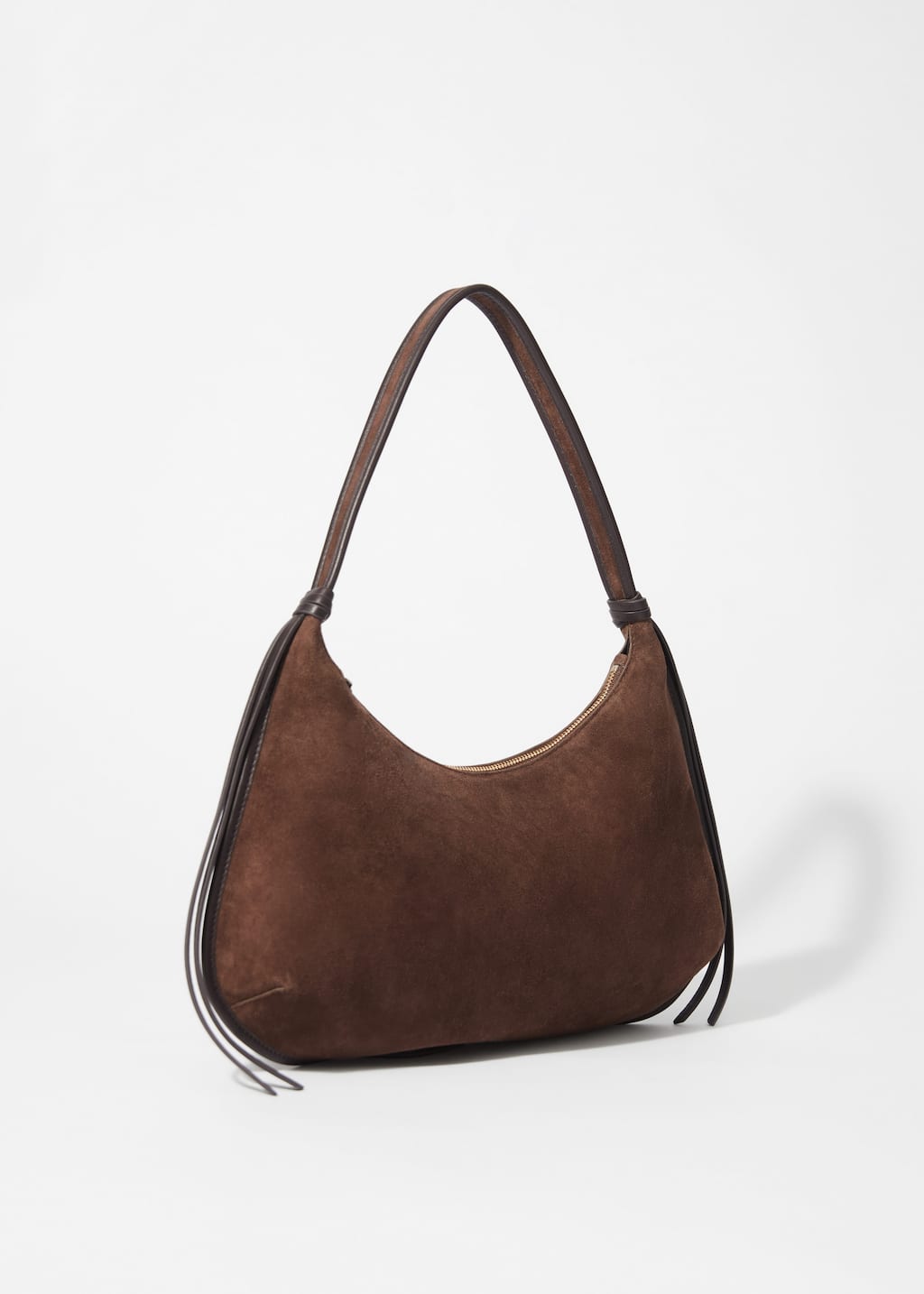 Image of Fringed Suede Shoulder Bag