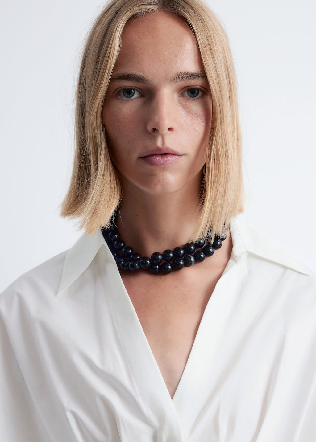 Image of Fitted-Waist Cotton Shirt