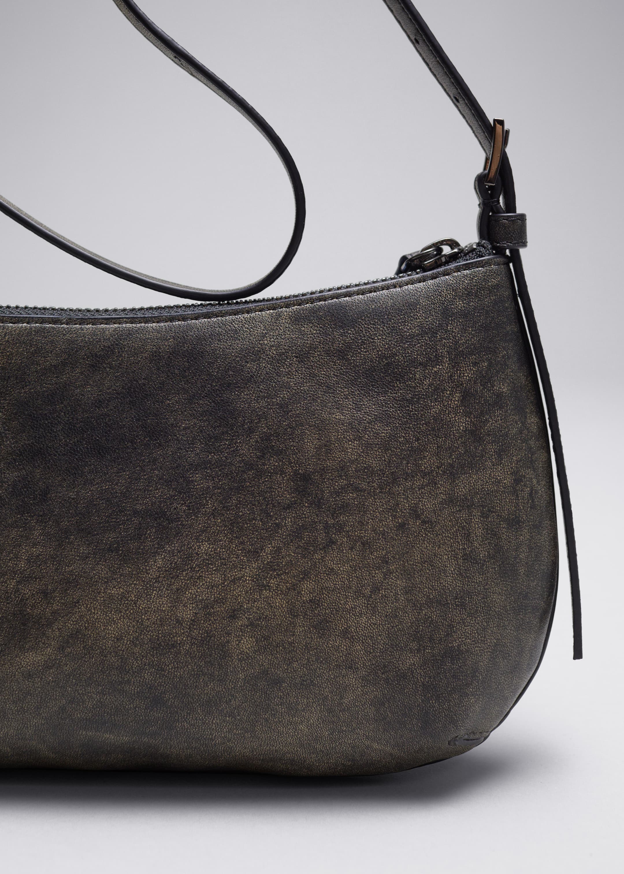 Agrandir l'image: Petit sac porté épaule en cuir - Gris - FEMME | H&M CH 3
