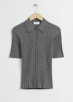 Dark Grey Ribbed