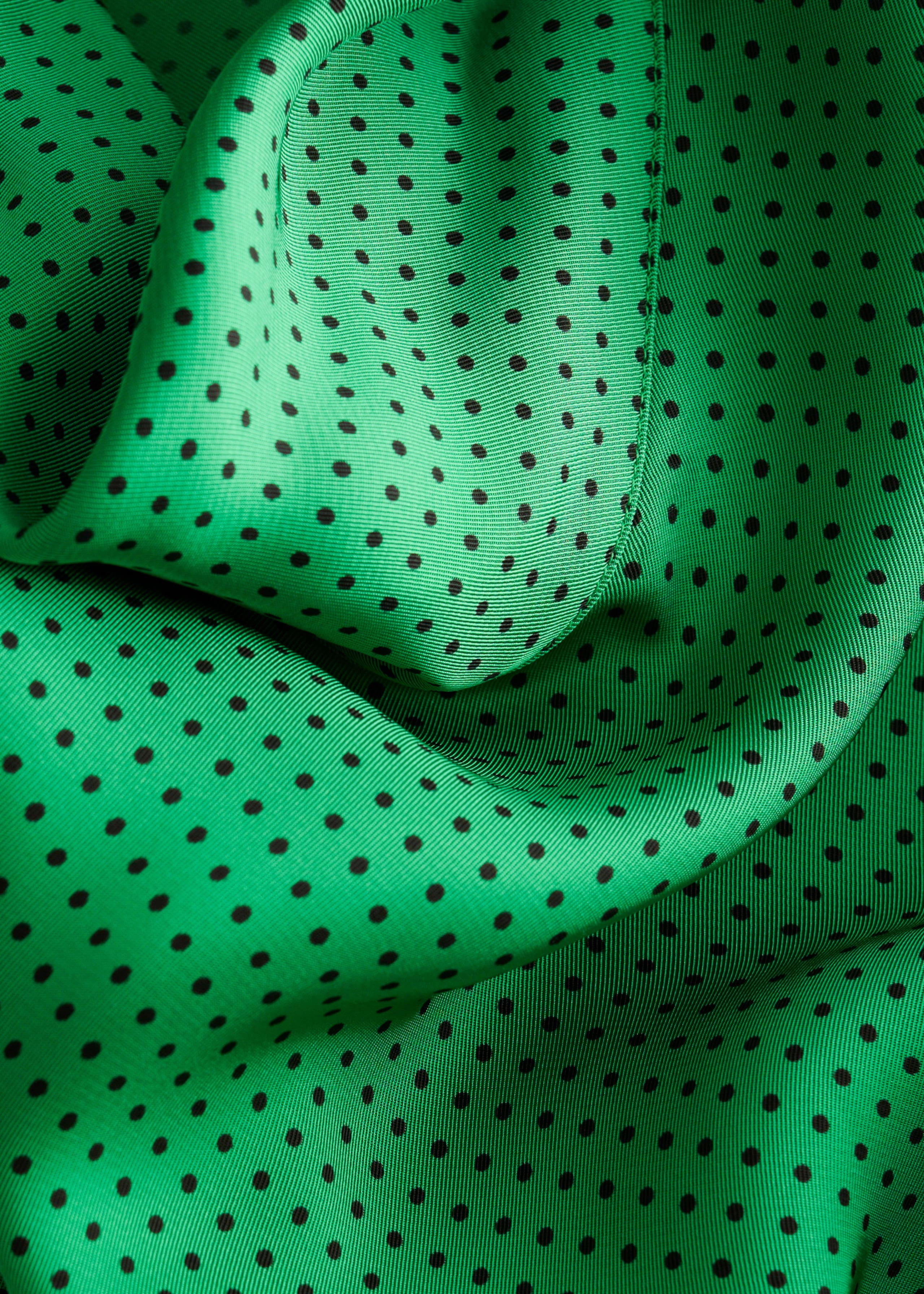 Image of Scarf-Neck Midi Dress