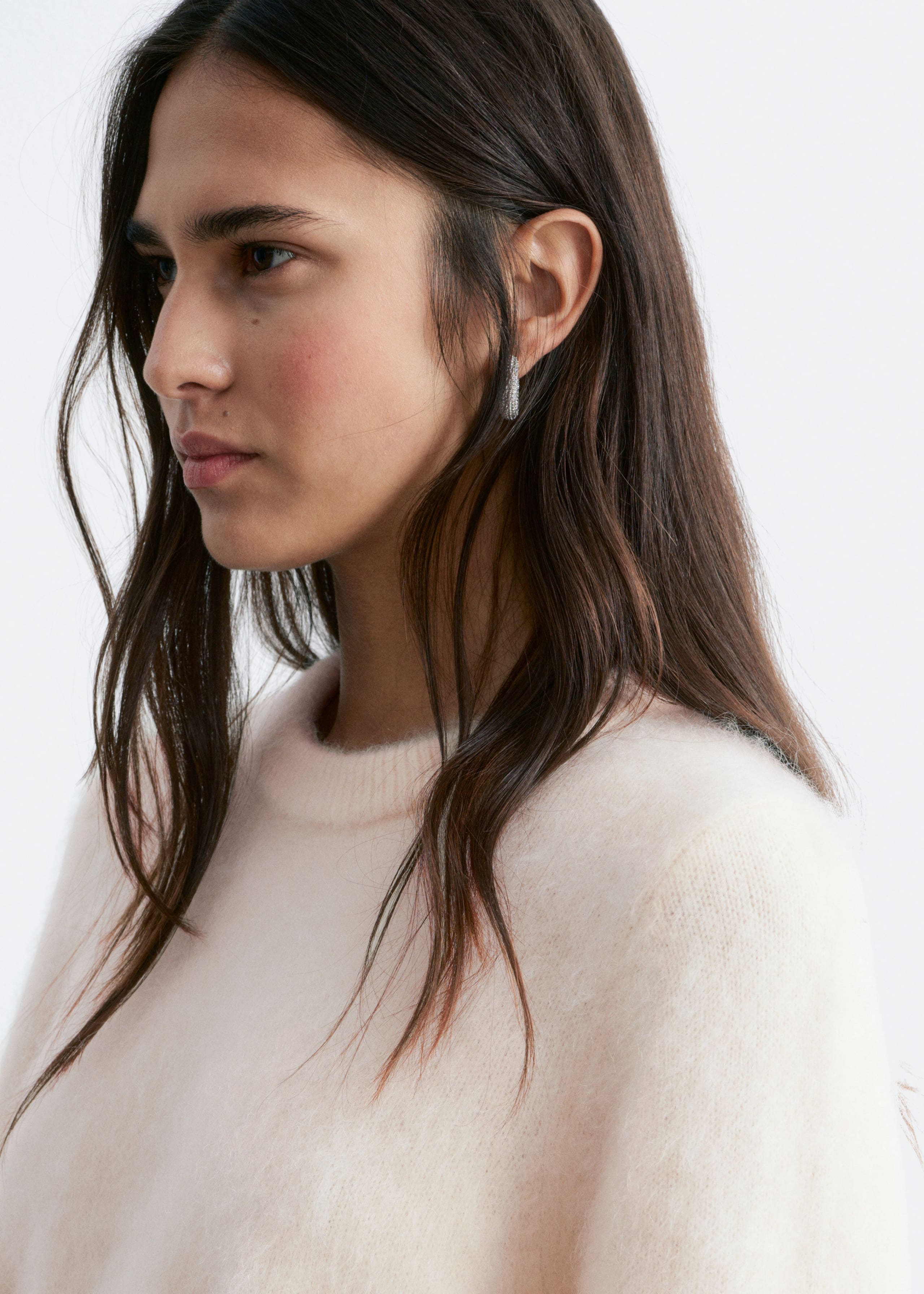 Image of Mohair-Blend Knitted T-shirt