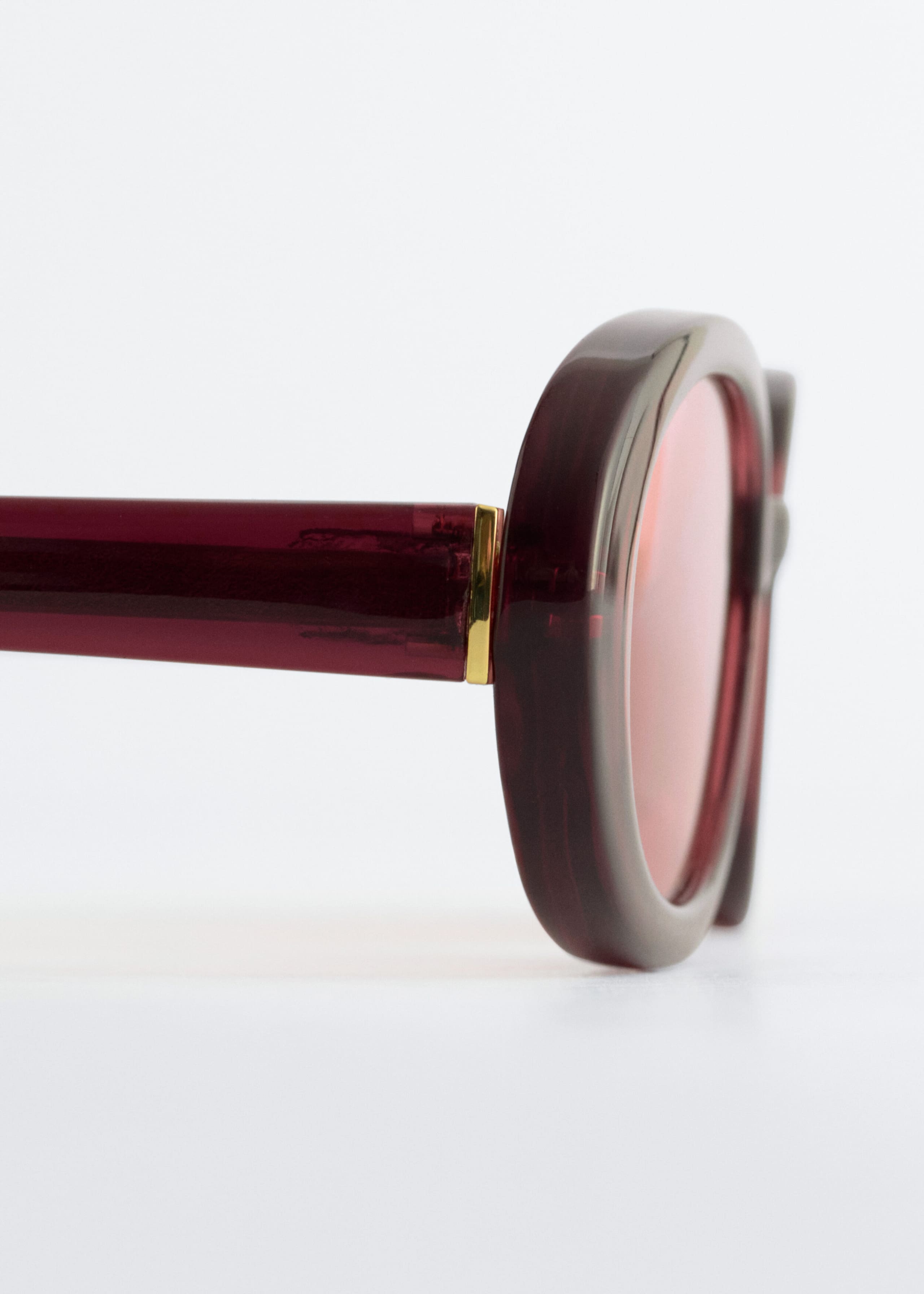 Image of Slim Oval-Frame Sunglasses