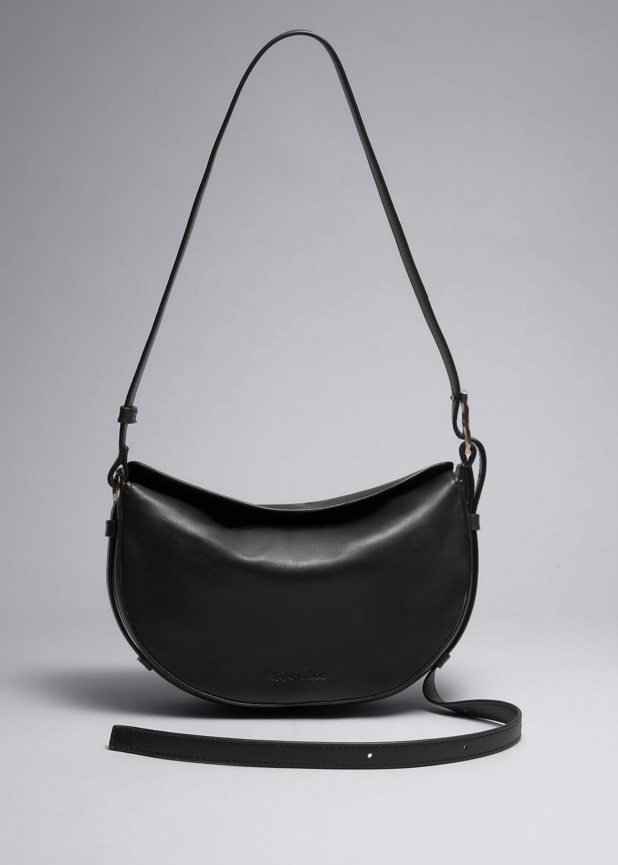 View larger image: Small Leather Shoulder Bag - Black - Ladies | H&M GB 1